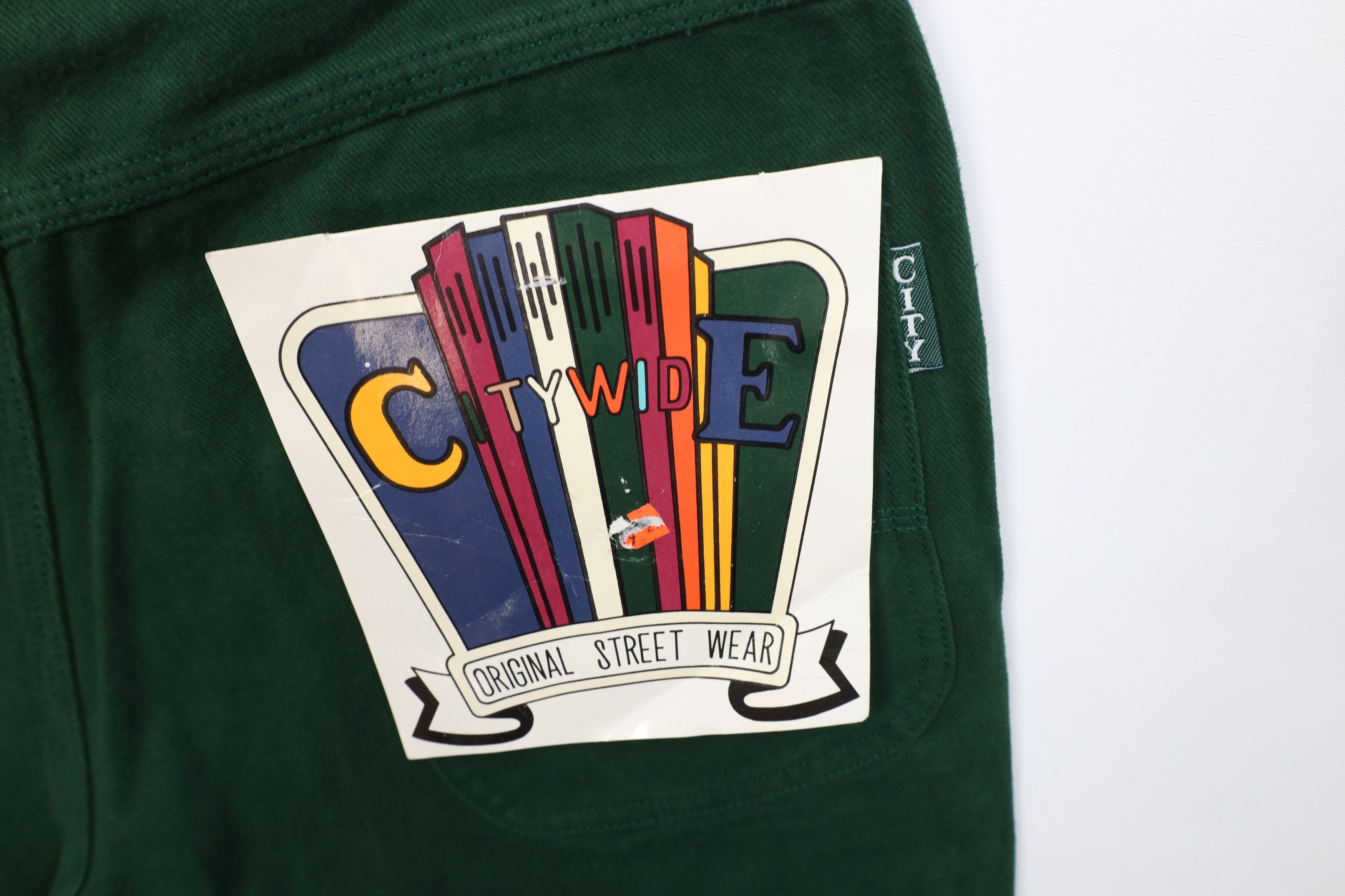 Vintage Deadstock Vintage 90s Streetwear Fit Shorts Green Cotton Size US 30 / EU 46 - 13 Thumbnail