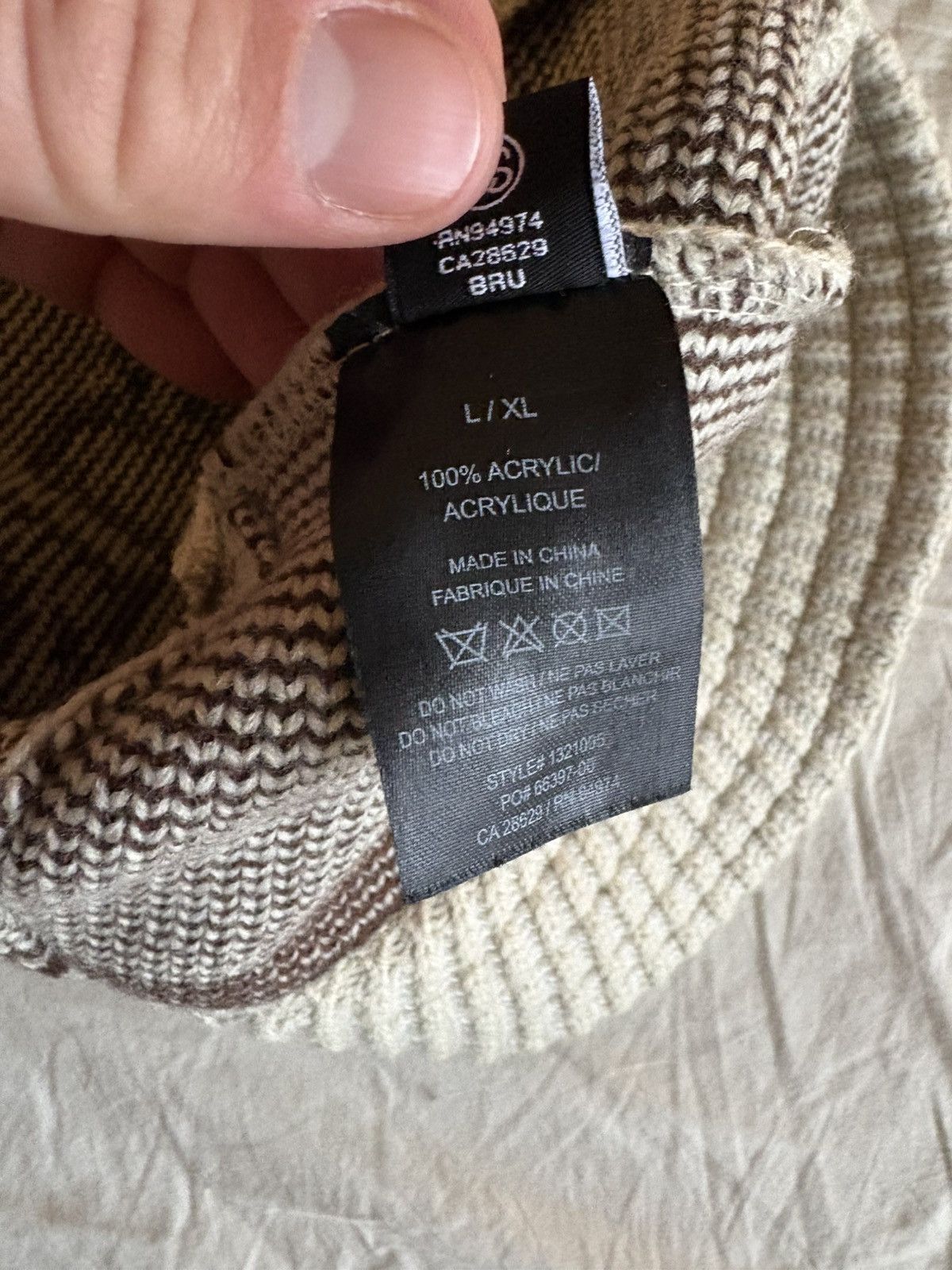 Stussy Stussy Logo Jacquard Knit Bucket Hat Size ONE SIZE - 3 Thumbnail