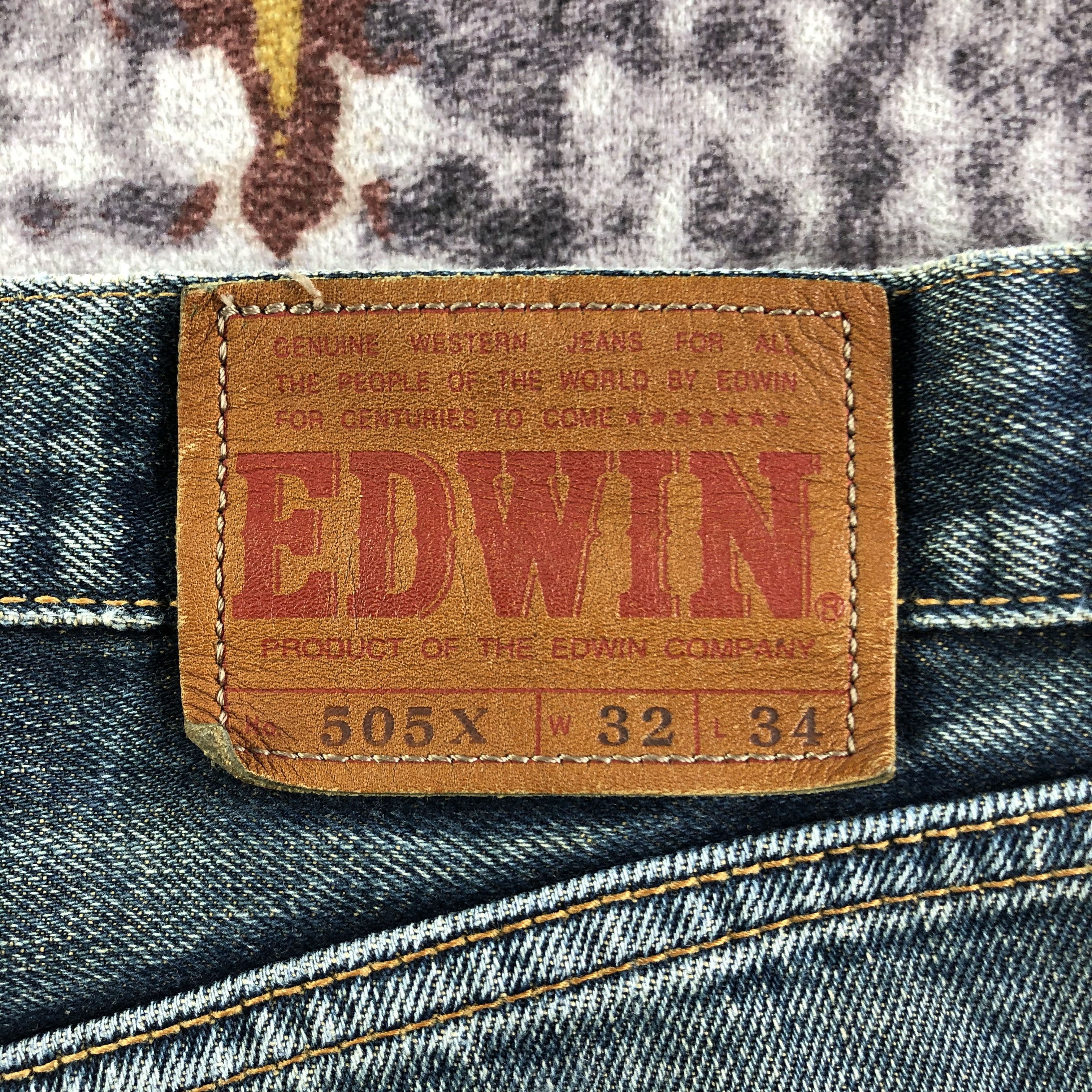Edwin Vintage Blue Wash Edwin 505 Selvedge Jeans-JM3645 Size US 34 / EU 50 - 5 Thumbnail