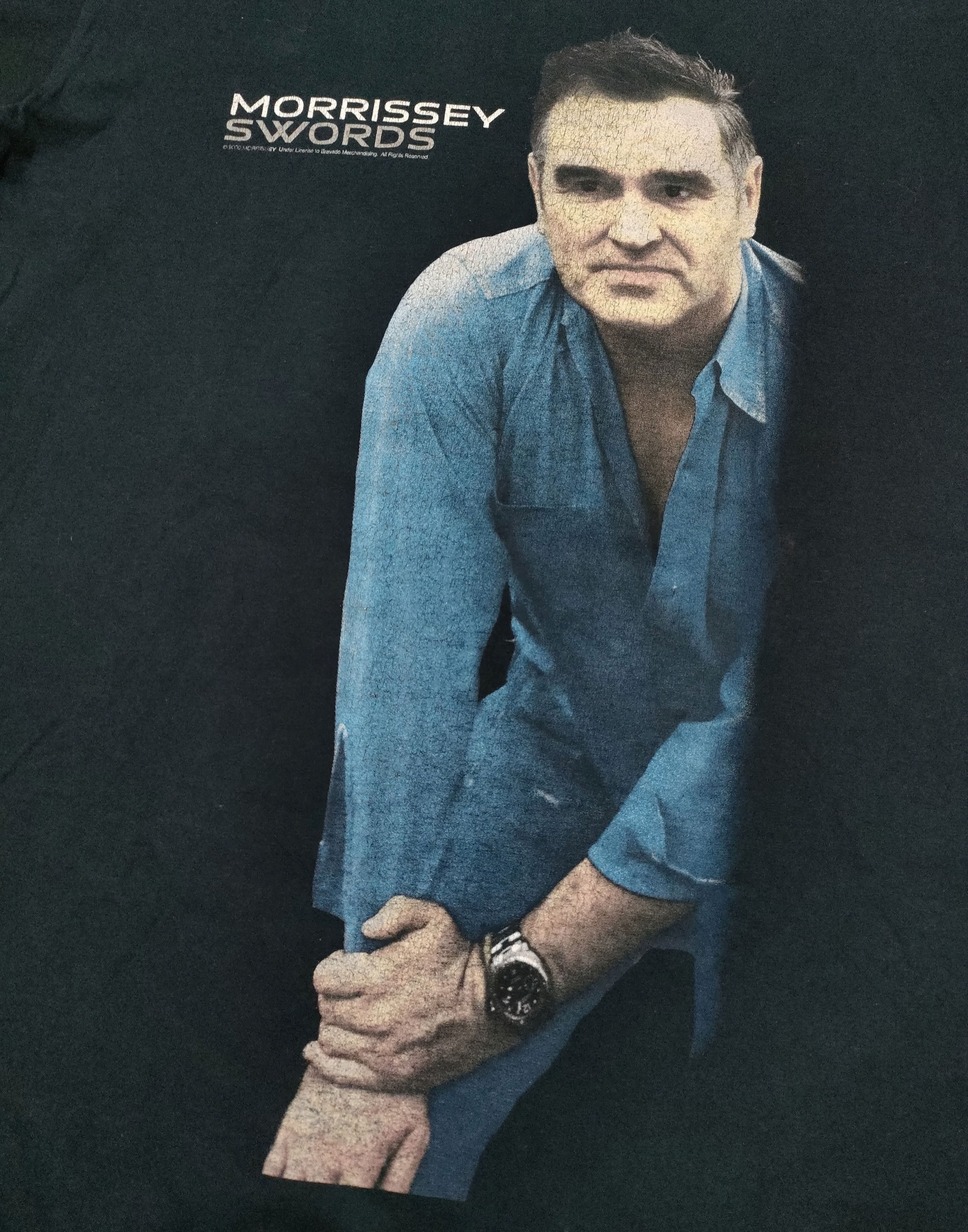 Band Tees × Vintage Mid 00s MORRISSEY Swords 2009 Tour T-Shirt Size US M / EU 48-50 / 2 - 3 Thumbnail