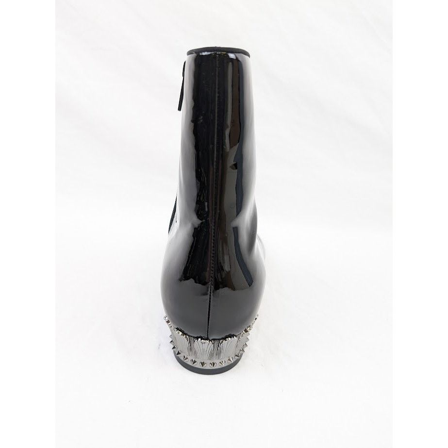 Christian Louboutin o1rshd1 Patent Lipsiboots in Black/Lin Loubi Size US 11.5 / EU 44-45 - 13 Thumbnail