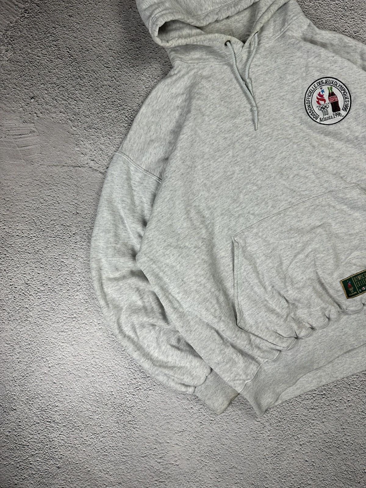 Champion Vintage Champion Atlanta 1996 Olympic Hoodie Grey USA Washed Size US XL / EU 56 / 4 - 3 Thumbnail