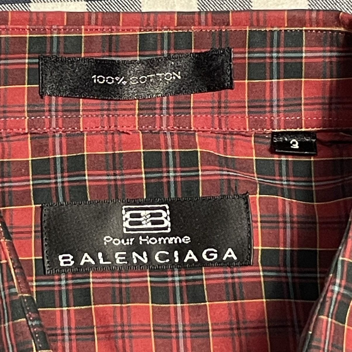 Balenciaga × Vintage Balenciaga Pour Homme Vintage Shirt Size US L / EU 52-54 / 3 - 5 Thumbnail