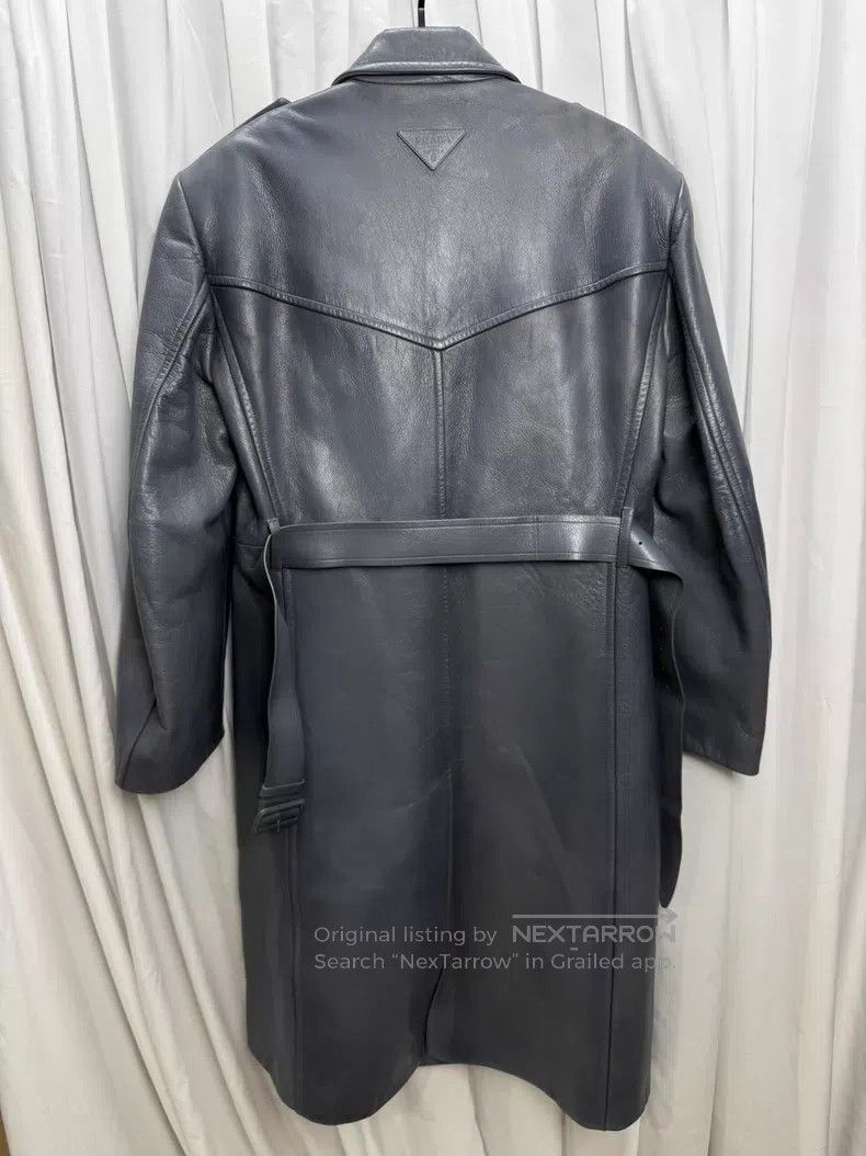 Prada Prada Size 44 Color-etched leather jacket with oversized sh Size US S / EU 44-46 / 1 - 5 Thumbnail