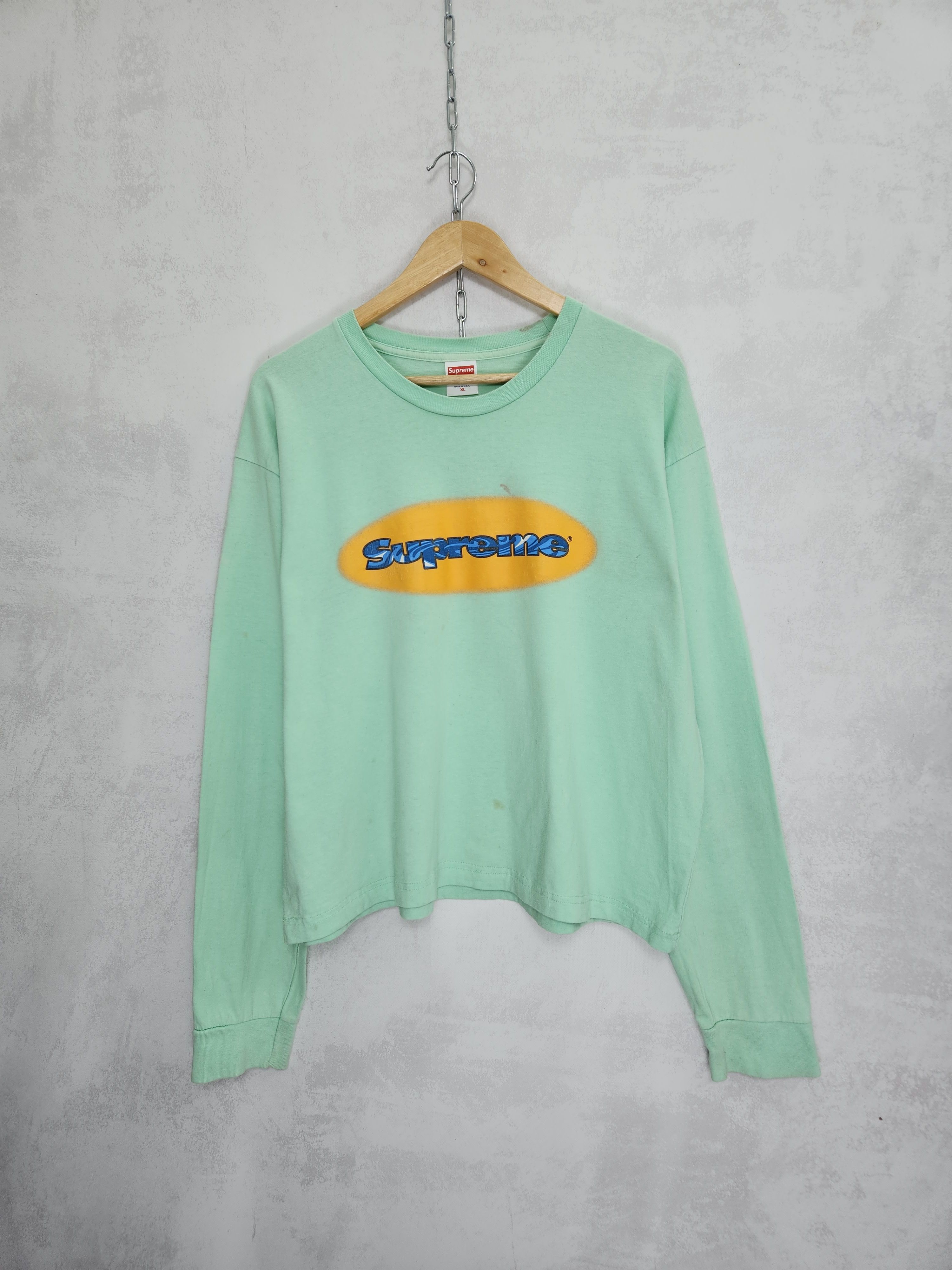 Supreme Y2k Supreme center logo oversized long sleeve Size US XL / EU 56 / 4 - 1 Thumbnail