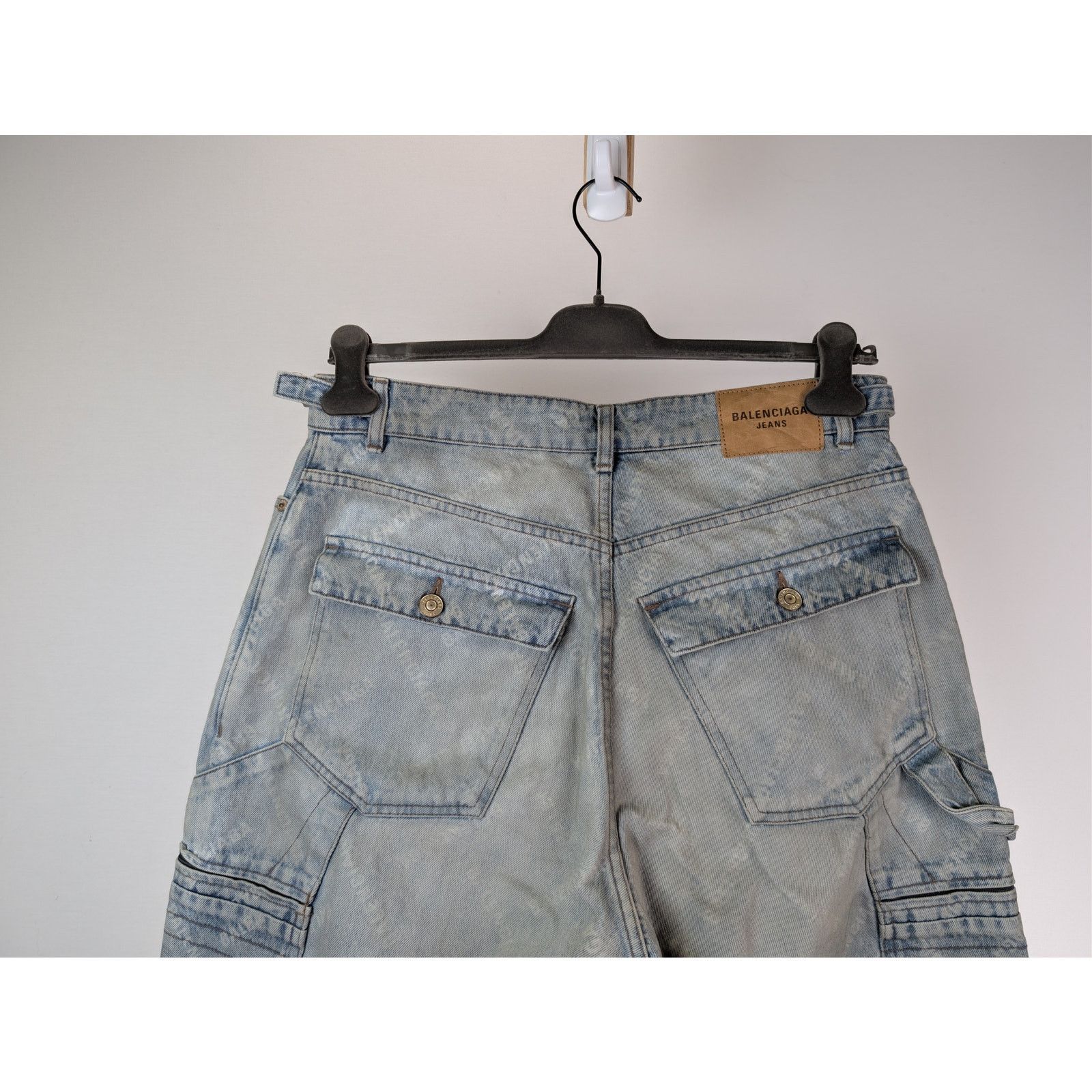 Balenciaga o1rshd1 Cargo Pants in Blue Size US 32 / EU 48 - 12 Thumbnail