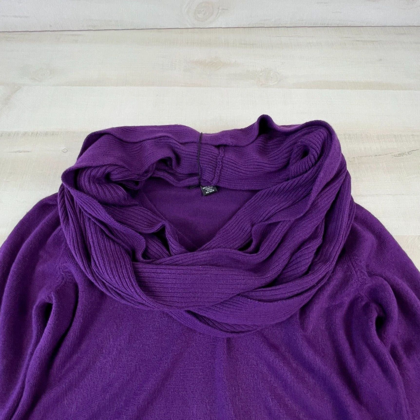 Vintage Designers Originals Women's Large Purple Pullover Sweater Veronica Infinity Style Size L / US 10 / IT 46 - 2 Thumbnail