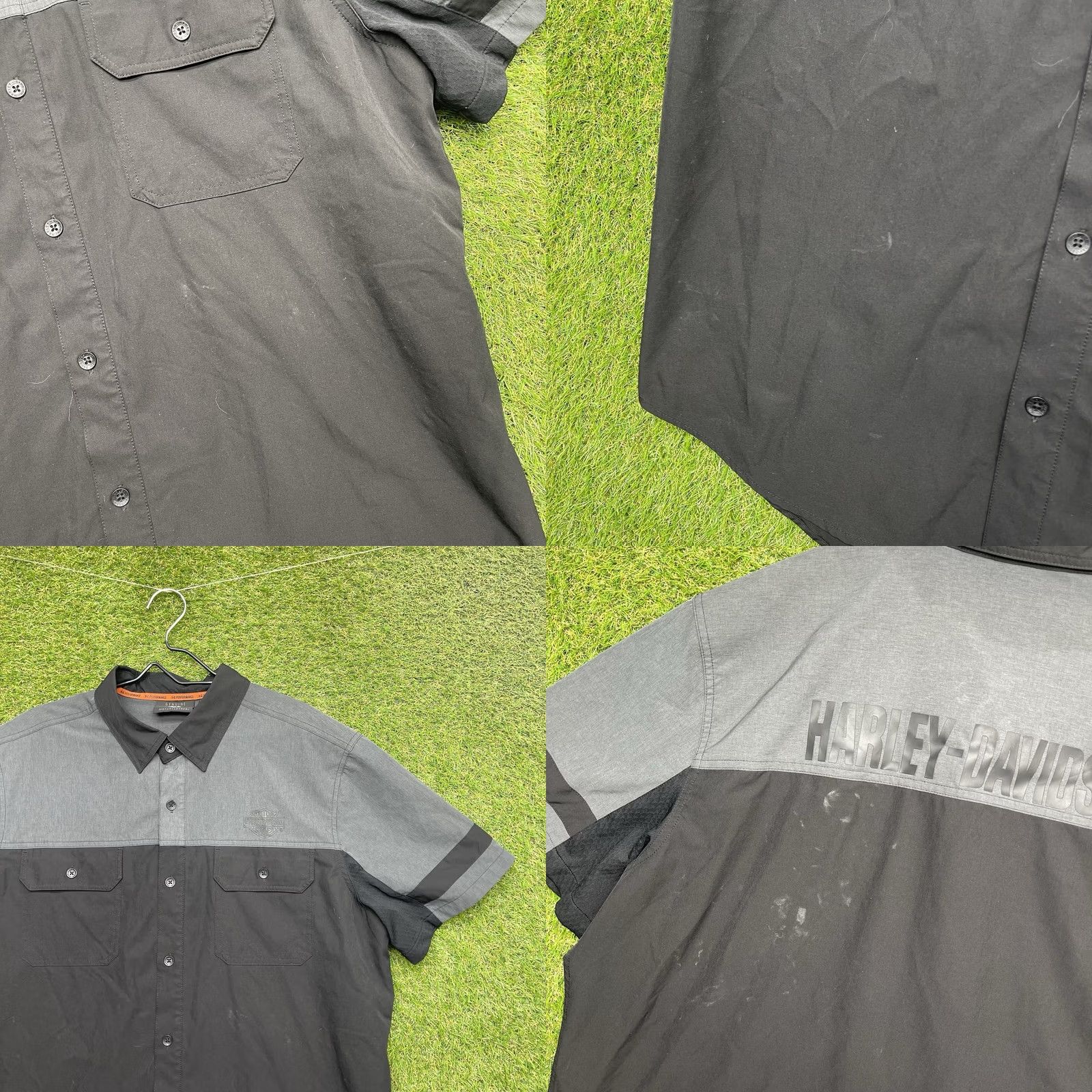 Red Kap Red Kap Harley Davidson Work Shirt Mens XL Black Mechanic Technician Uniform Garage Biker 2000s Mens Size US XL / EU 56 / 4 - 8 Thumbnail