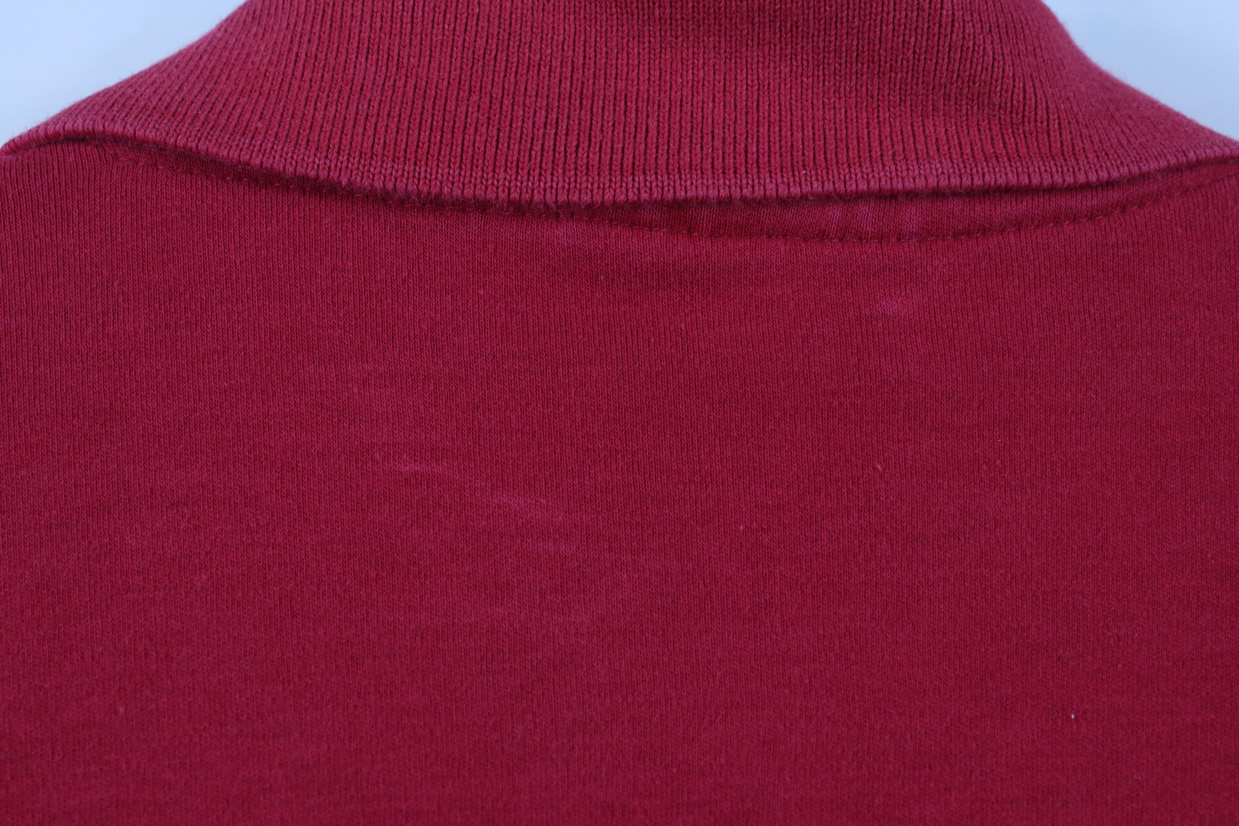 Lands' End Vintage 90s Lands End Soft Cotton Long Sleeve Polo Shirt Red Size US L / EU 52-54 / 3 - 11 Thumbnail