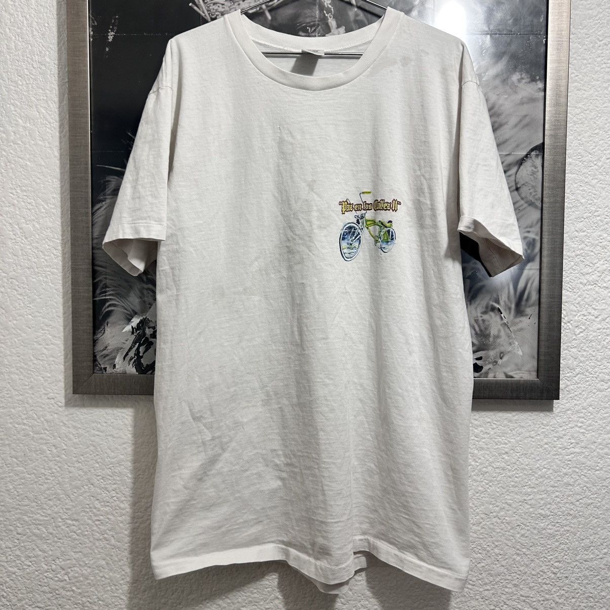 Mexicana PAZ EN LAS CALLES CHICANO VINTAGE SHIRT 90’s Size US XL / EU 56 / 4 - 3 Thumbnail