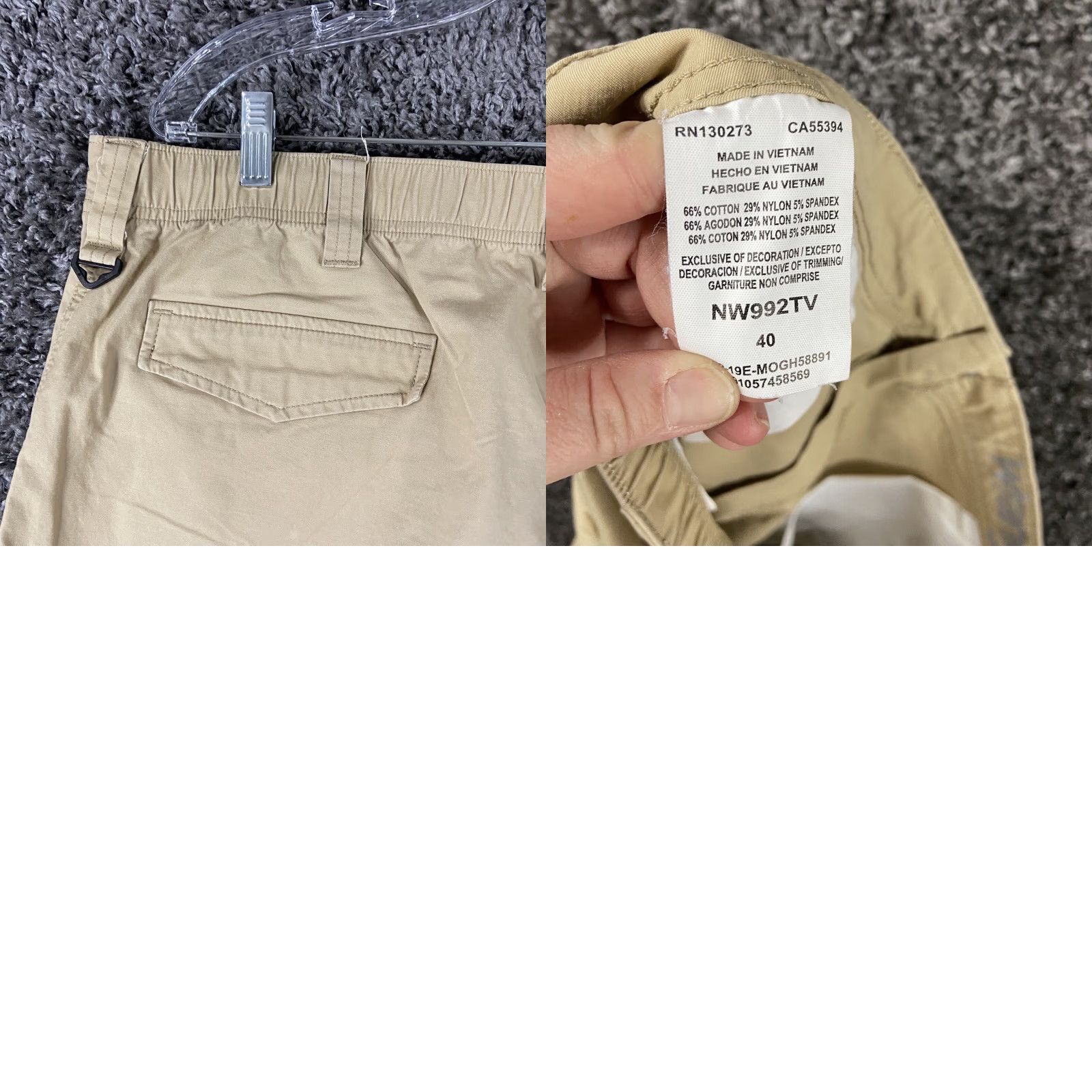 Wrangler Wrangler Outdoor Beige Shorts Men’s 40 Cargo Regular Men Beige Outdoor 40 Wrangler Shorts Size US 40 / EU 56 - 8 Thumbnail
