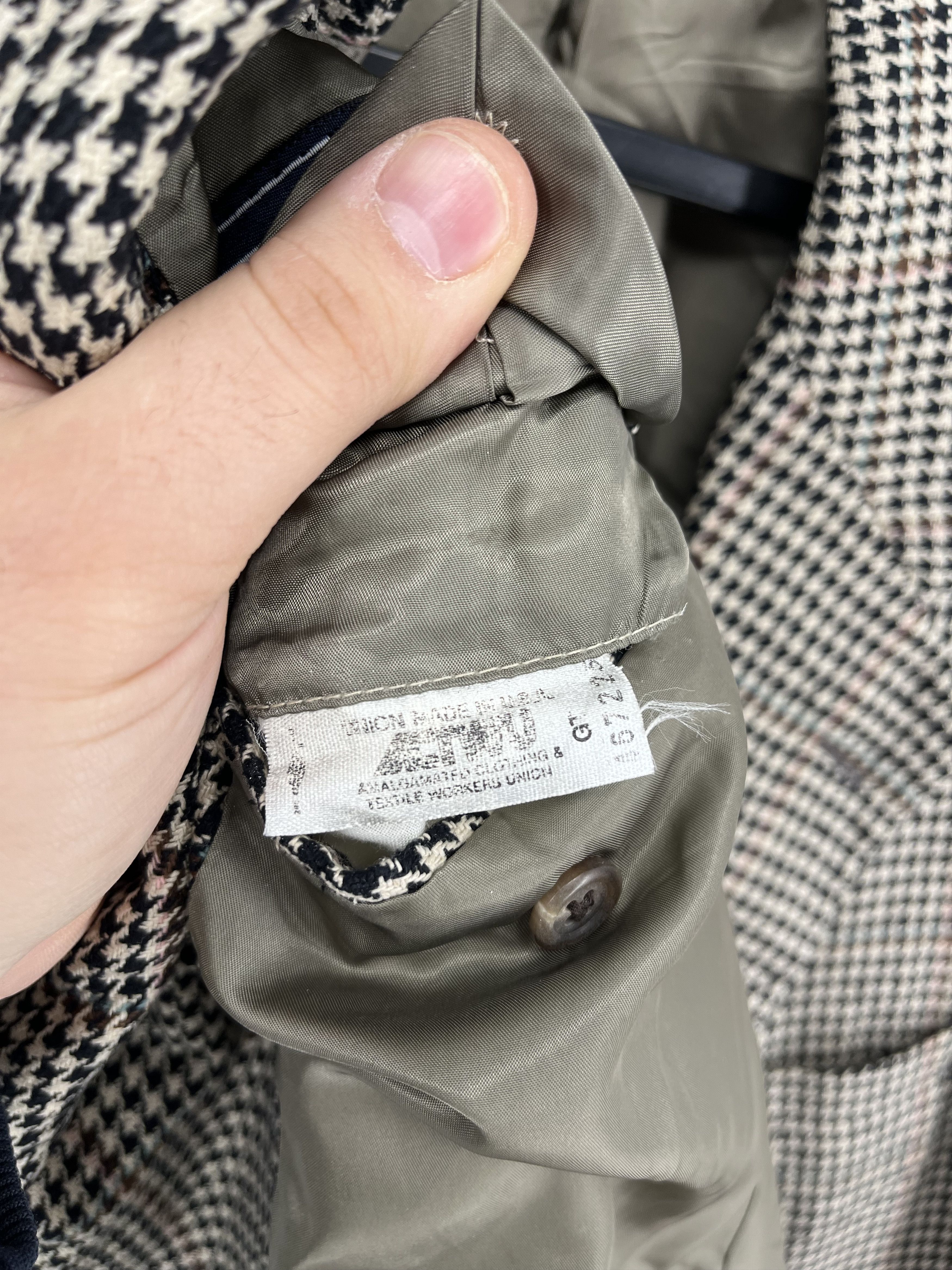 Polo Ralph Lauren Vintage Polo Ralph Lauren Houndstooth Silk Cotton Mens Size 48R - 8 Thumbnail