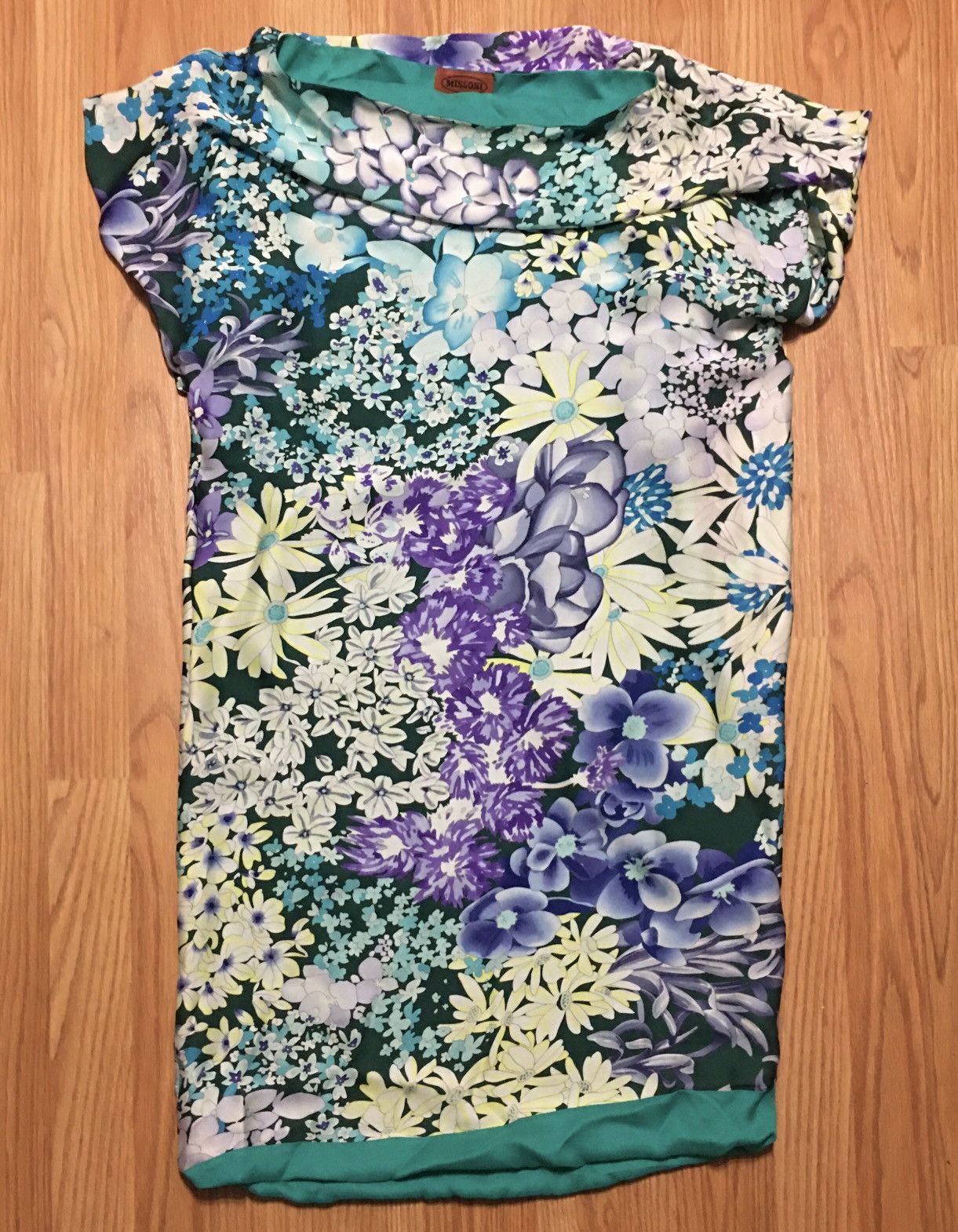 Missoni MISSONI Silk Floral Purple Italy Dress Size EU 42 Size M / US 6-8 / IT 42-44 - 7 Thumbnail