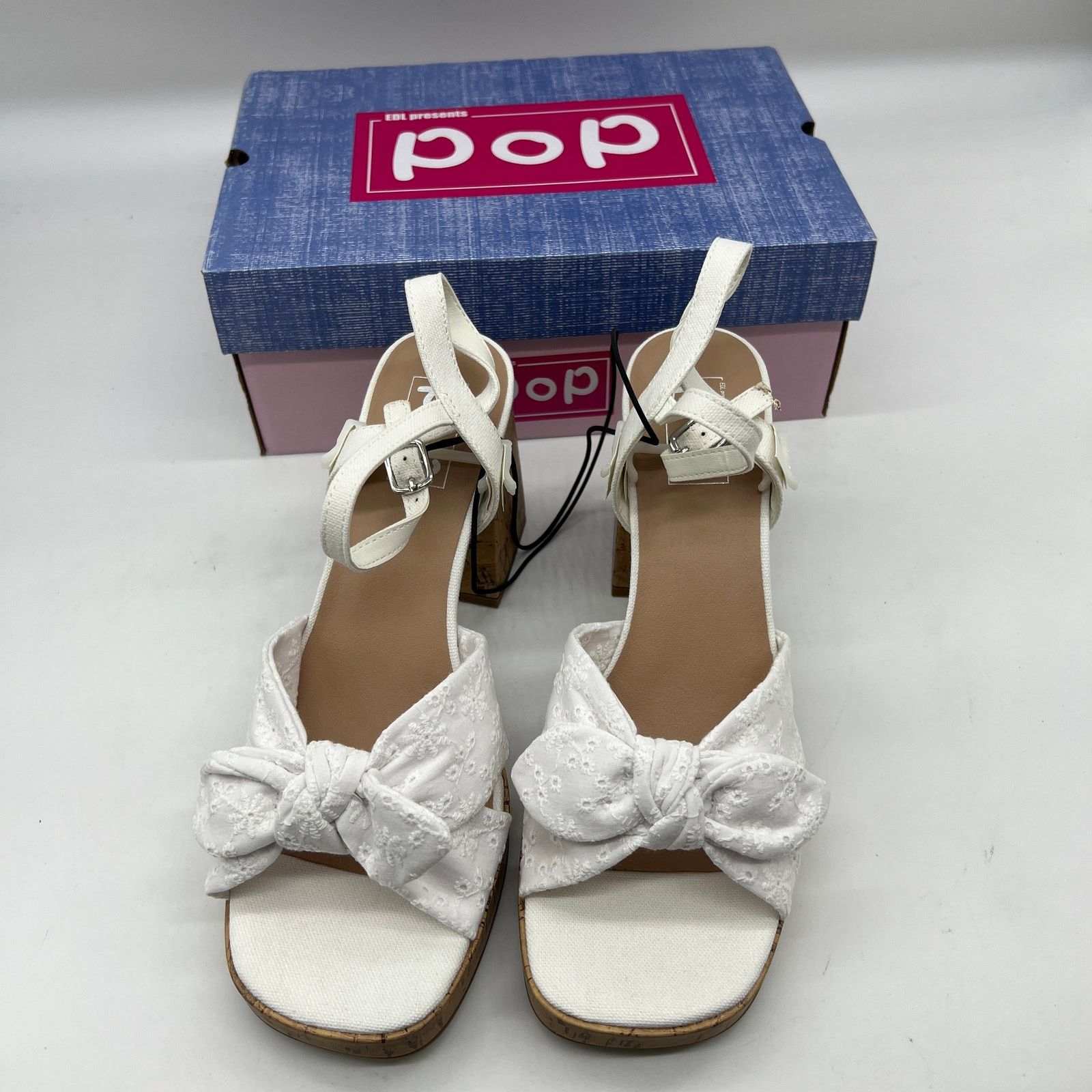Other Pop Womens Giving Heeled Sandals White Size 11M Size US 11 / IT 41 - 2 Thumbnail