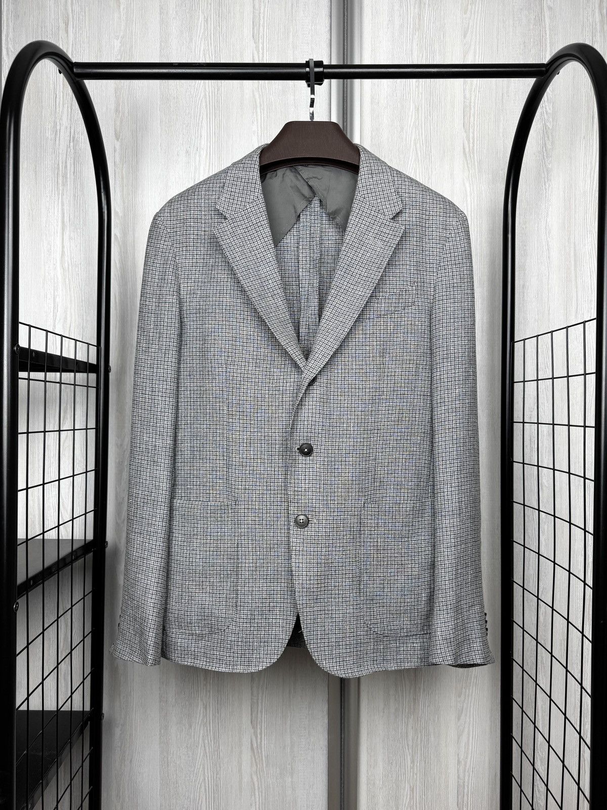 Z Zegna Z Zegna Ermenegildo 100% Linen checkered unlined blazer 50 Size 40R - 1 Thumbnail
