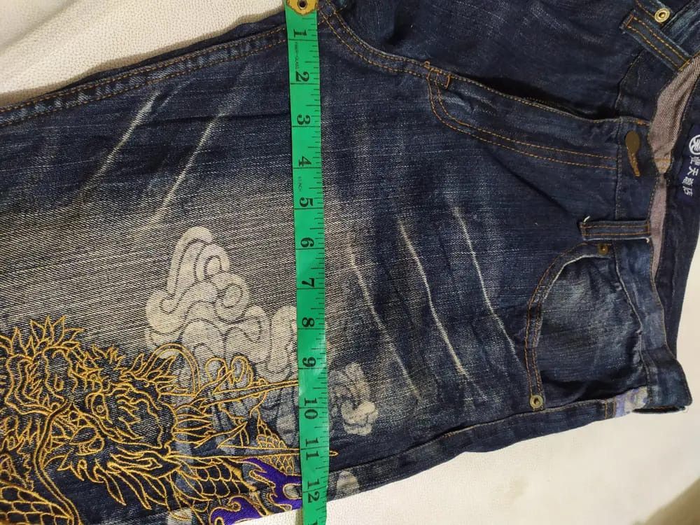 Japanese Brand Japanese Embroidery Dragon Denim Size US 30 / EU 46 - 14 Thumbnail