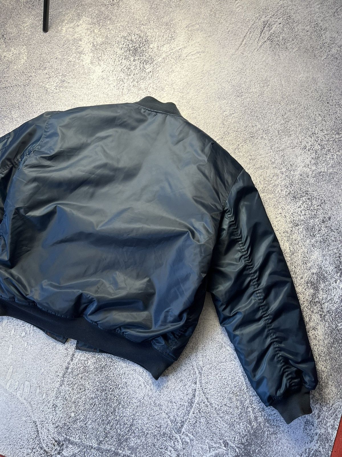 Vintage Vintage blue Reversible Bomber Jacket MA1 Size US XXL / EU 58 / 5 - 16 Thumbnail