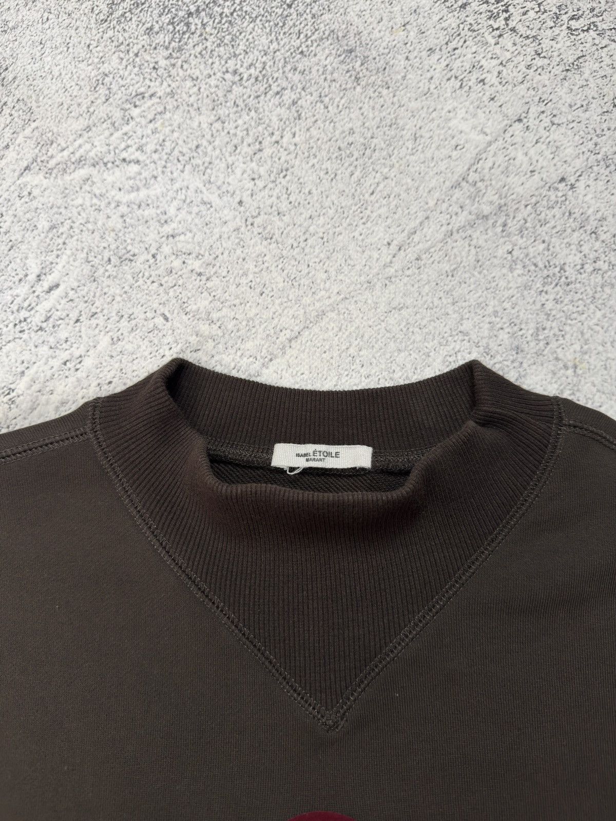Isabel Marant Etoile Isabel Marant Étoile Milly Logo Sweatshirt Brown/Burgundy Size S / US 4 / IT 40 - 11 Thumbnail