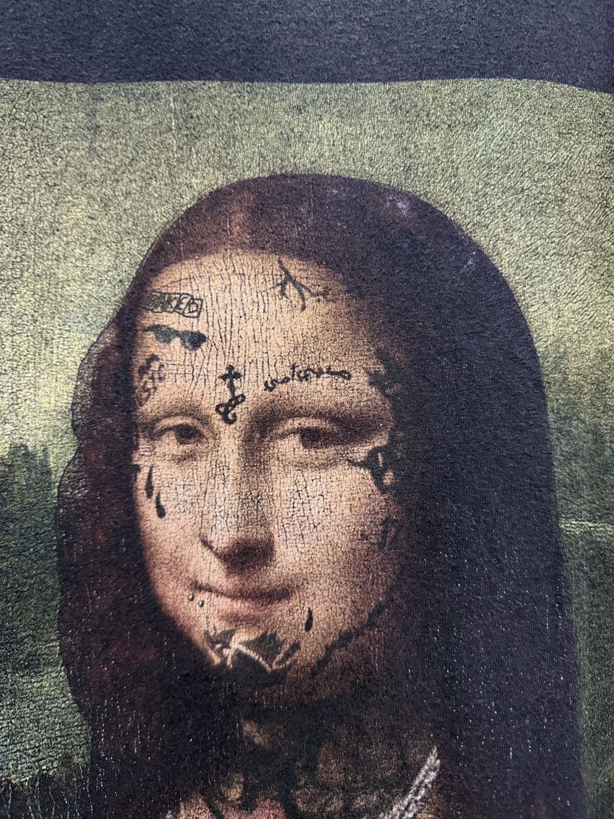 Rap Tees Thrashed Lil Wayne Tha Carter V Mona Lisa Faded Photo Tee Size US XXL / EU 58 / 5 - 3 Thumbnail