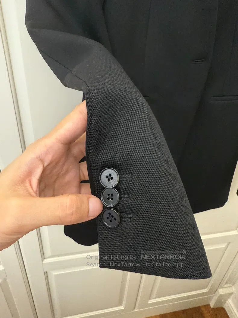 Jil Sander Jil Sander Black Suit Jacket Size S / US 4 / IT 40 - 4 Thumbnail