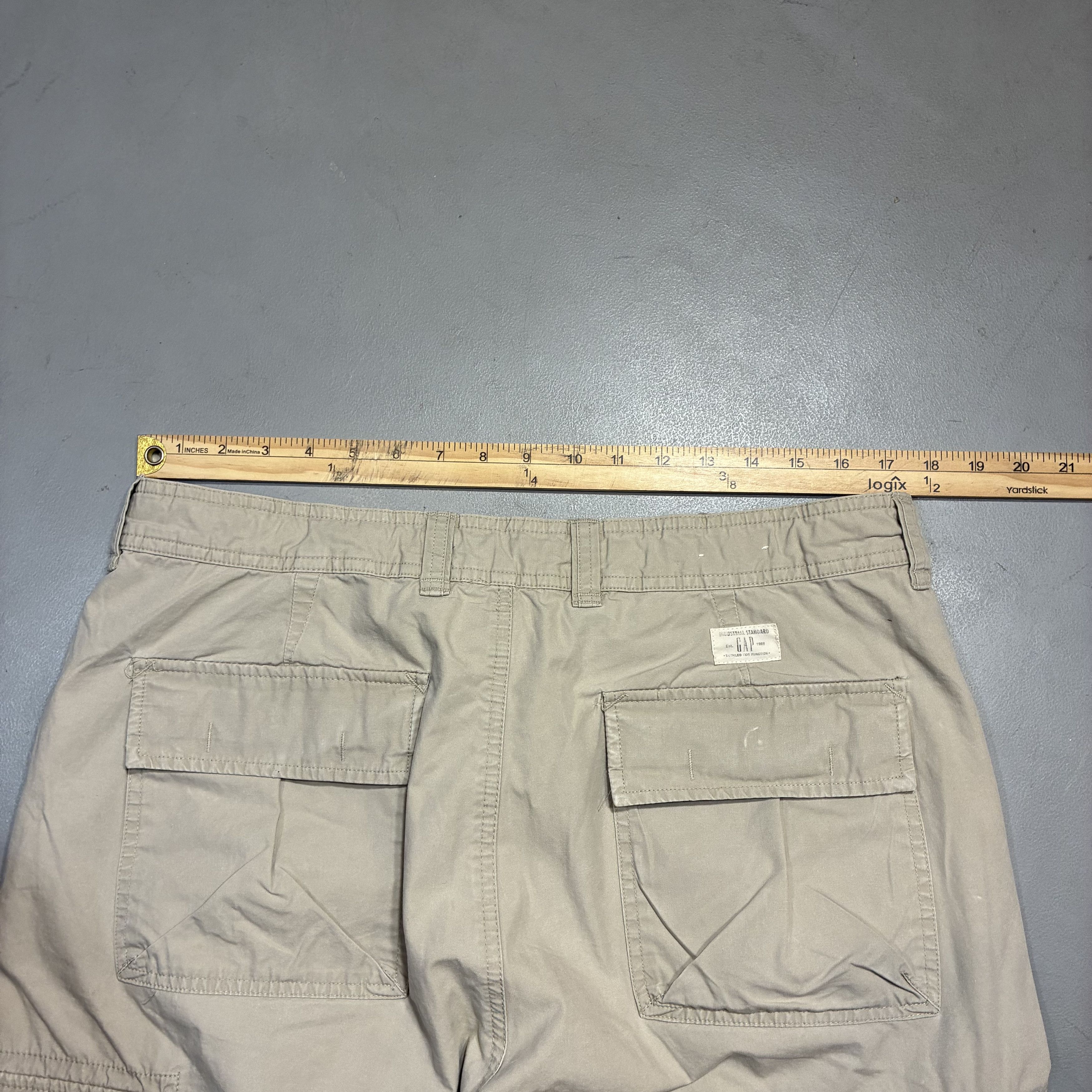 Gap Y2K Gap Loose Fit Baggy Khaki Cargo Pants Drawstring Size US 35 - 9 Thumbnail