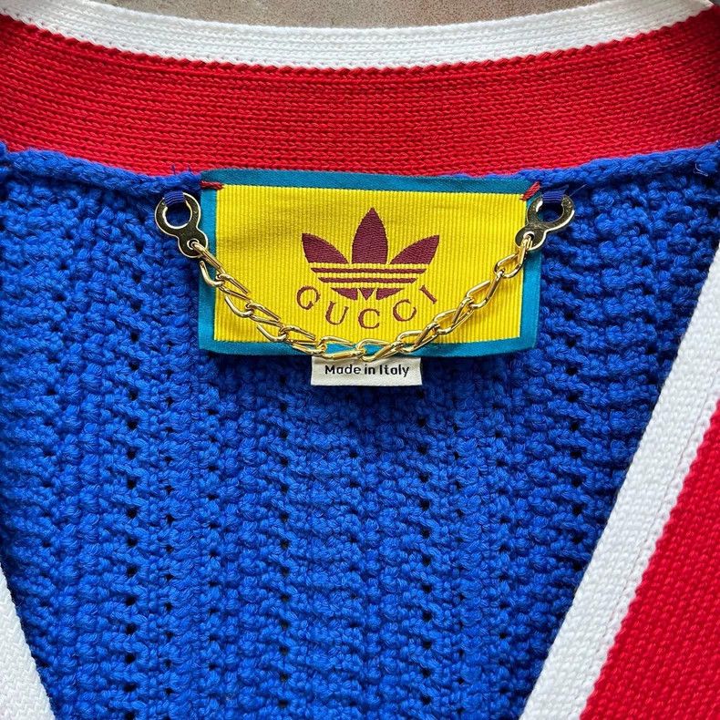 Gucci Gucci Co-branded color-blocked striped gold buckle knitted Size XS / US 0-2 / IT 36-38 - 3 Thumbnail