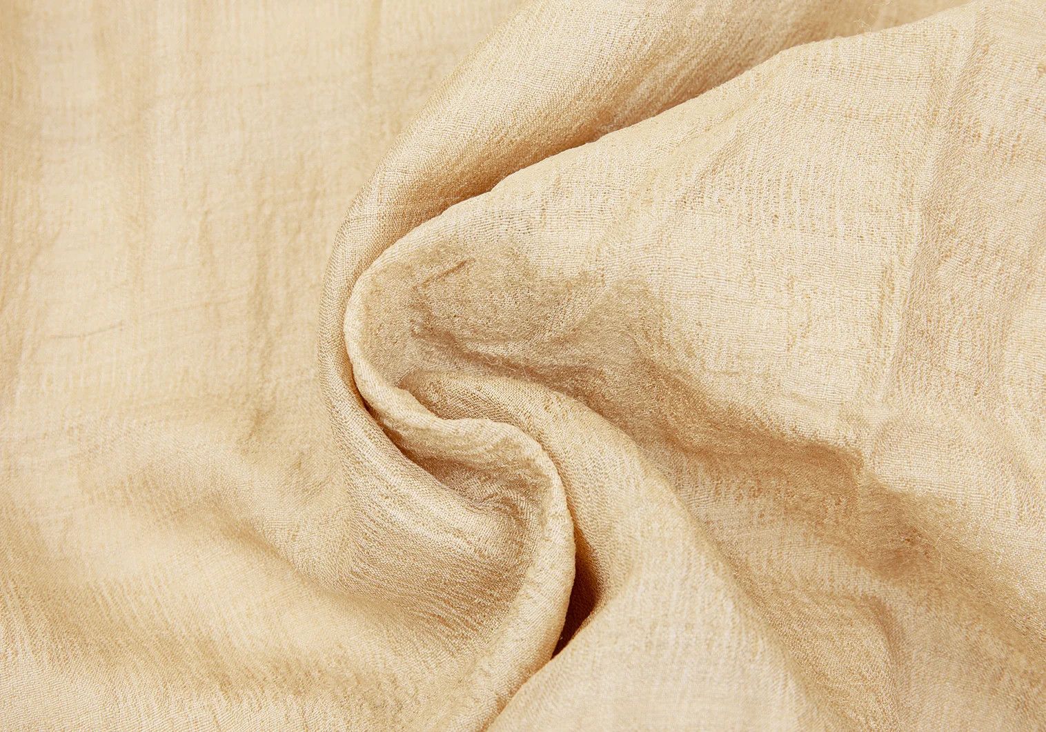 Issey Miyake Silk Mao Collar Shirt in Beige, Size L Size US L / EU 52-54 / 3 - 12 Thumbnail