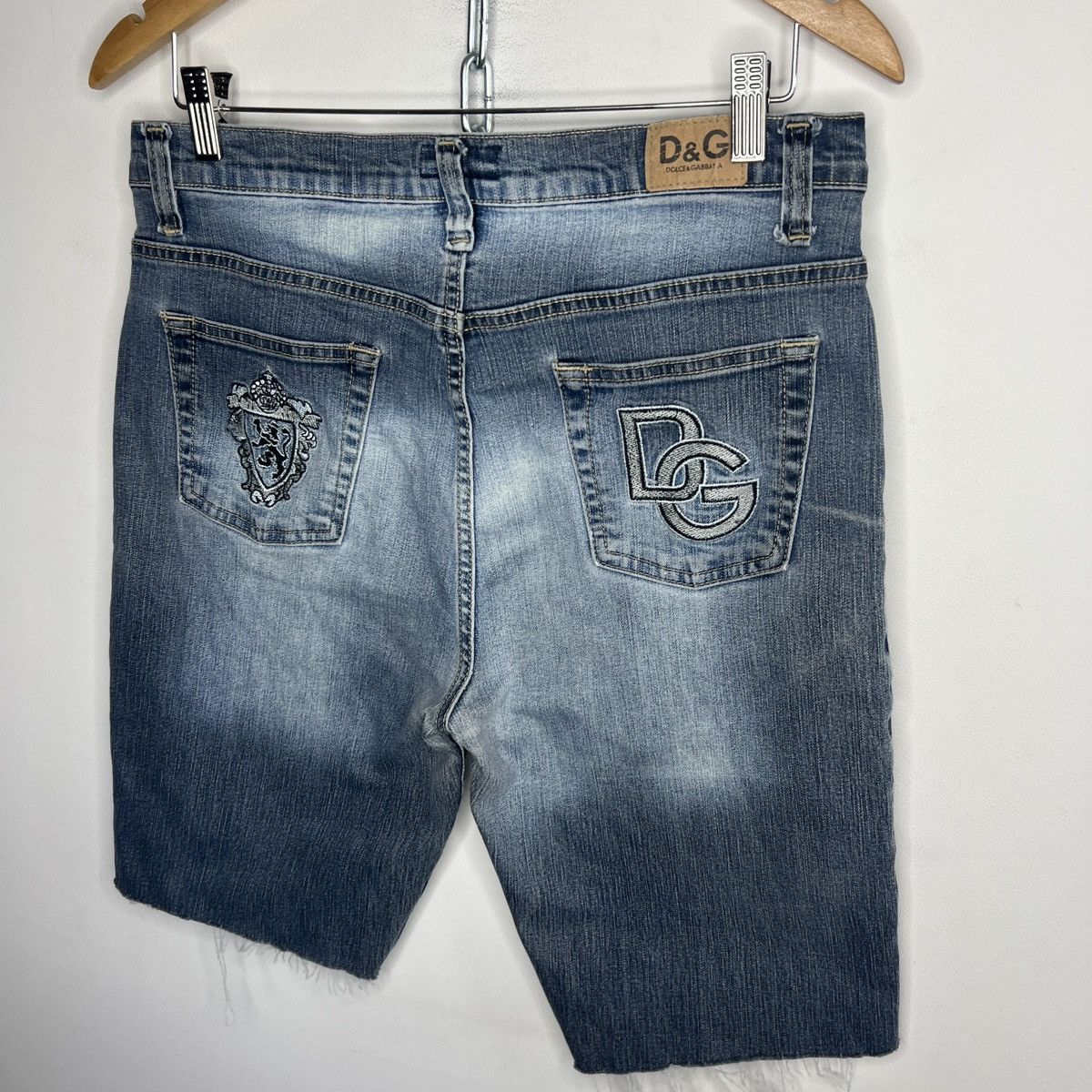 Dolce & Gabbana VINTAGE DOLCE GABBANA DENIM SHORTS JEANS JAPANESE Y2K RAP Size US 33 - 2 Thumbnail