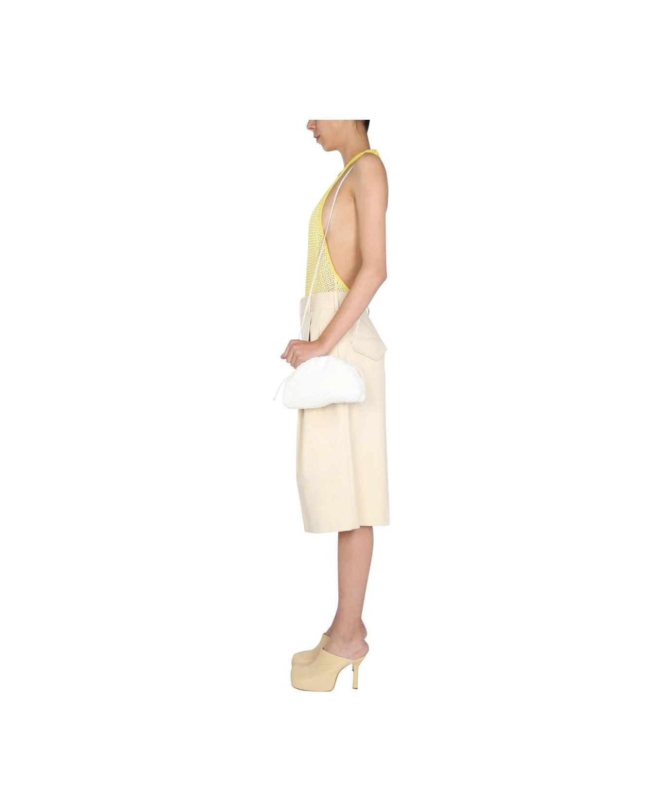 Bottega Veneta o1y0725 Bodysuit in Yellow Size M / US 6-8 / IT 42-44 - 3 Thumbnail