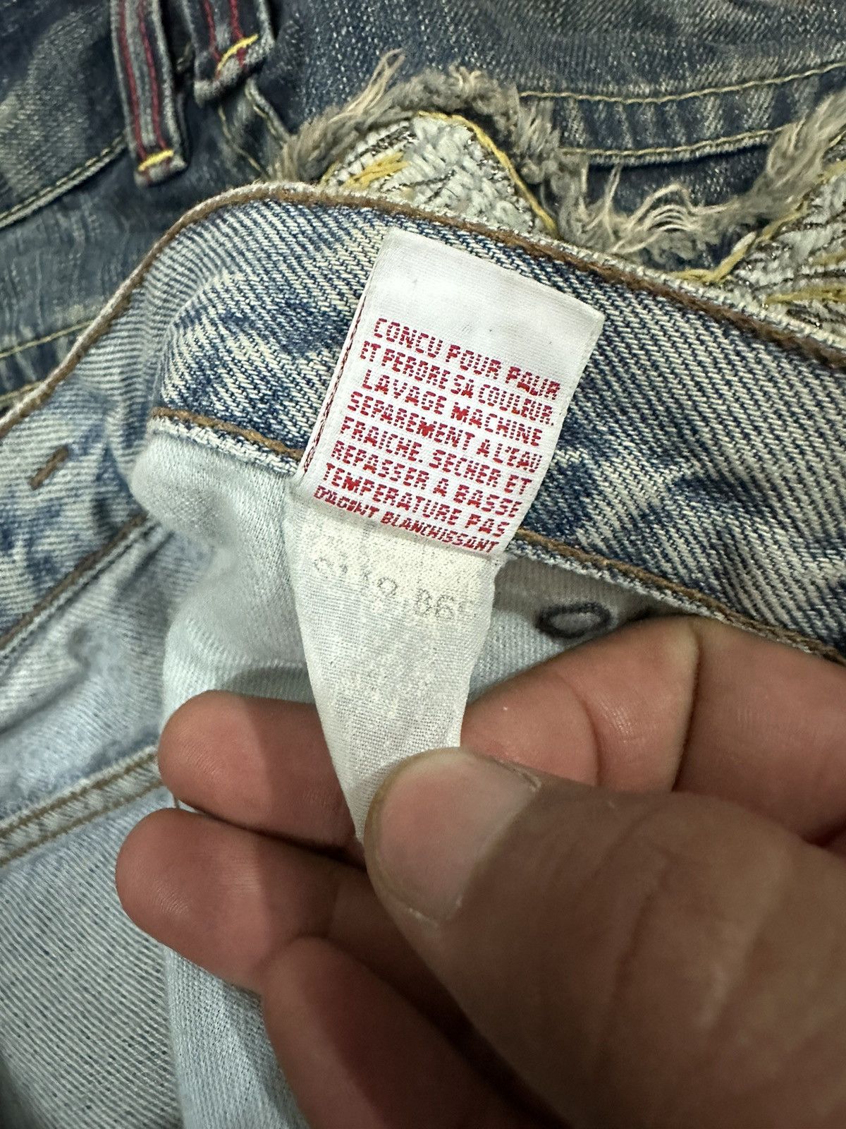 Marithe + Francois Girbaud 80’s Distress Marithe Francois Girbaud Closed Design Jeans Size US 30 / EU 46 - 21 Thumbnail
