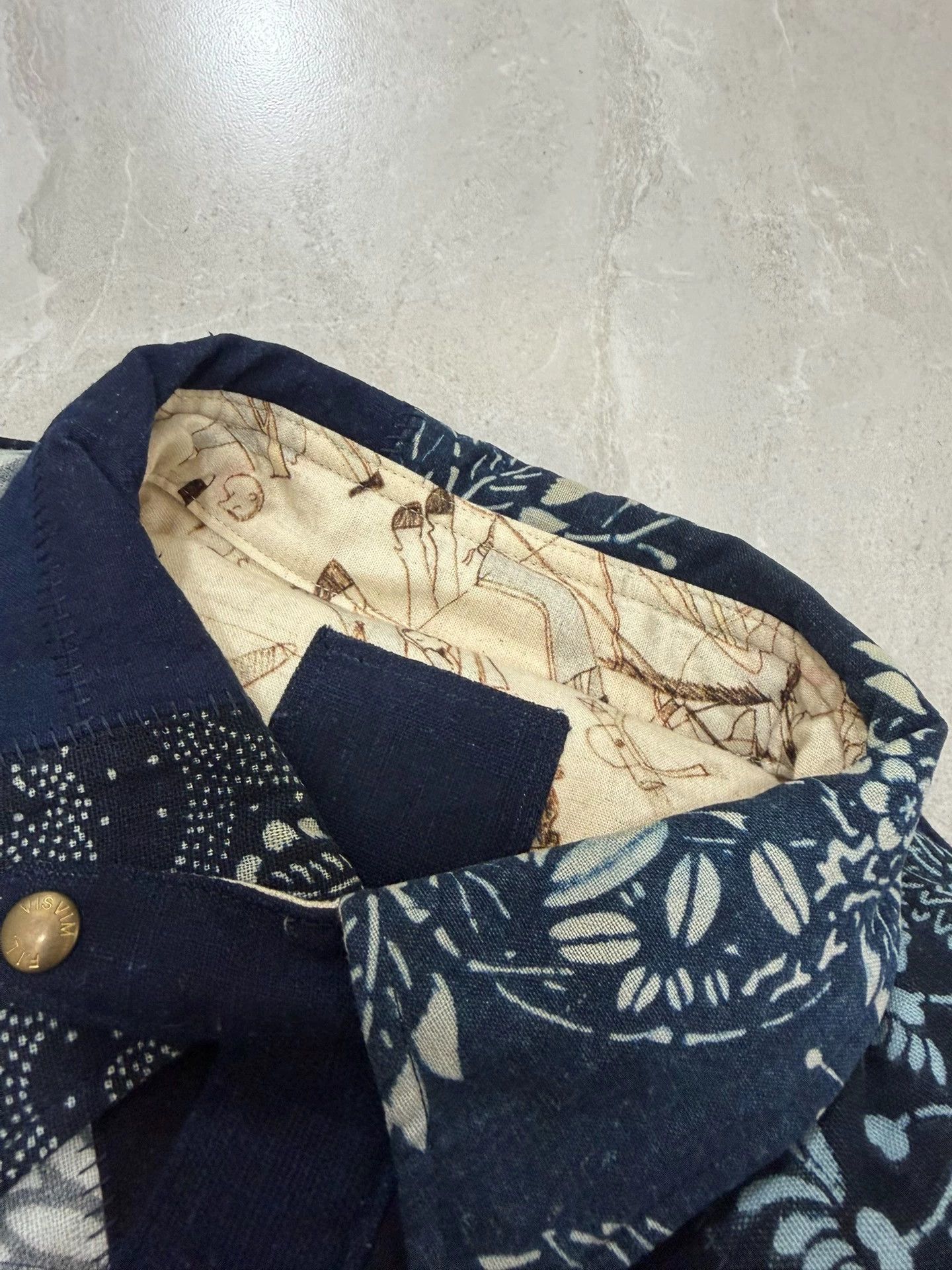 Visvim VISVIM ICT KERCHIEF DOWN JKT KOFU 18AW Vintage Down Shirt Size US M / EU 48-50 / 2 - 7 Thumbnail