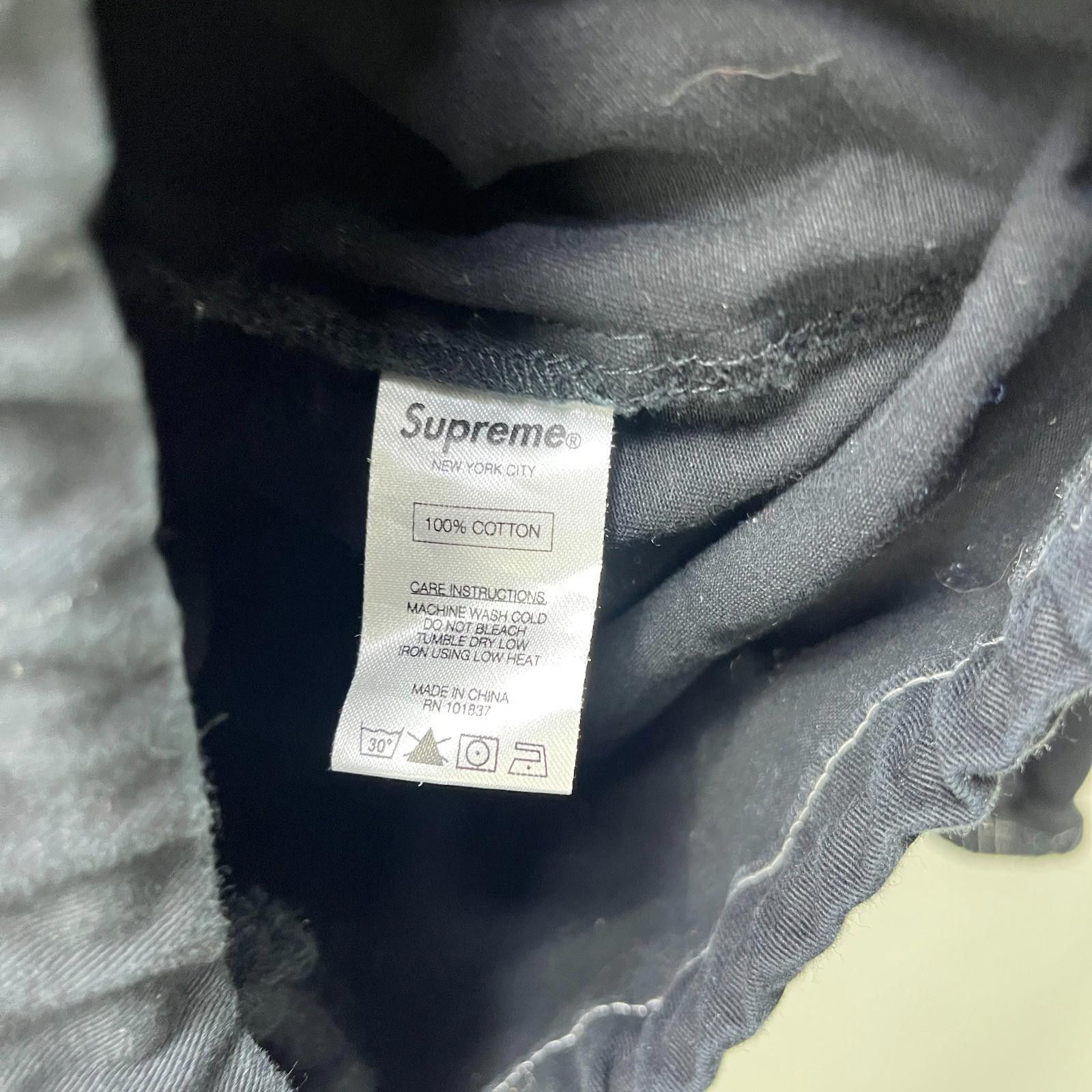 Supreme Supreme Contrast Stitch Twill Pullover FW16 Black Size US M / EU 48-50 / 2 - 8 Thumbnail