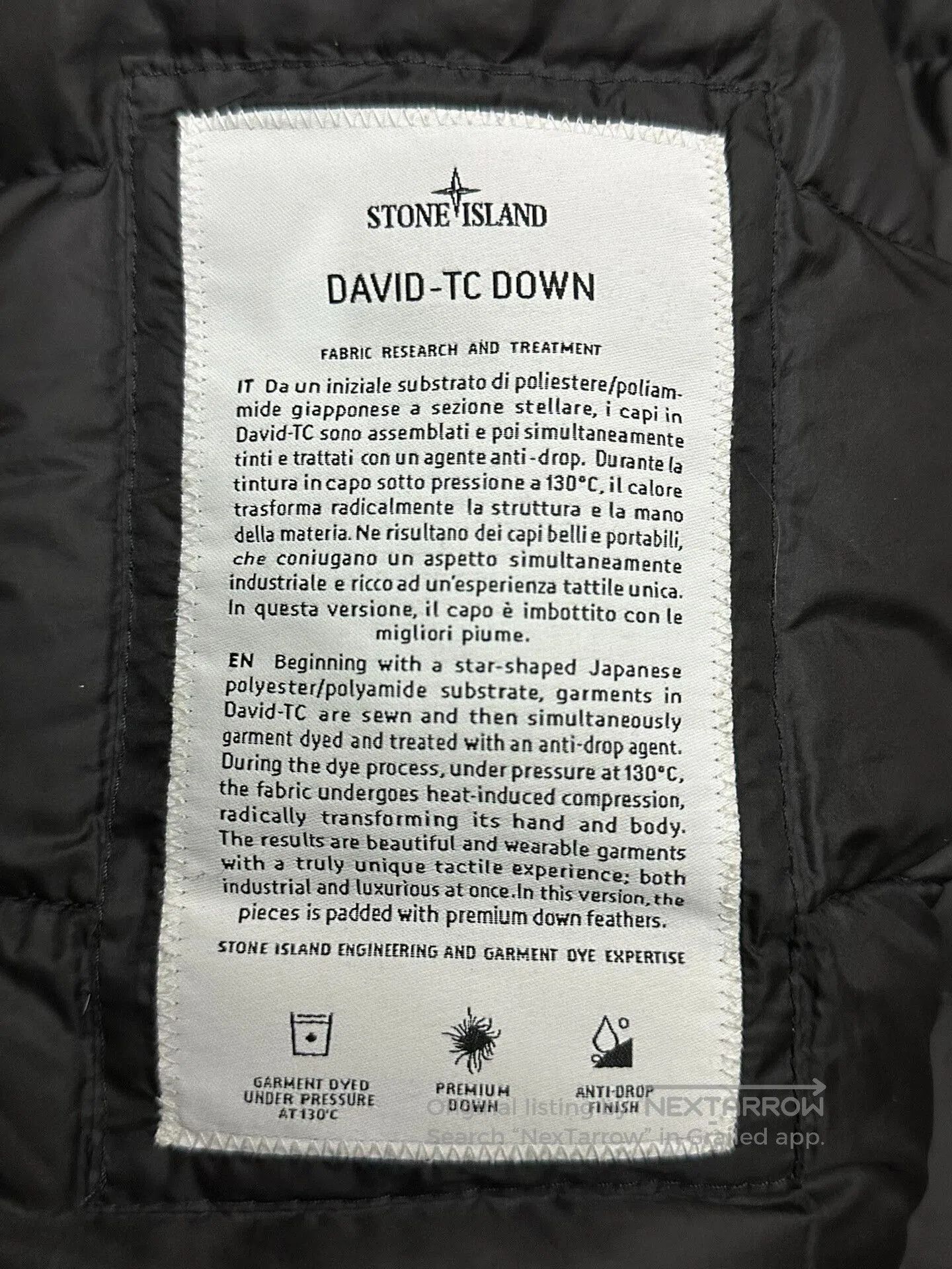Stone Island Stone Island Navy Hooded Down Jacket. Size US XL / EU 56 / 4 - 4 Thumbnail