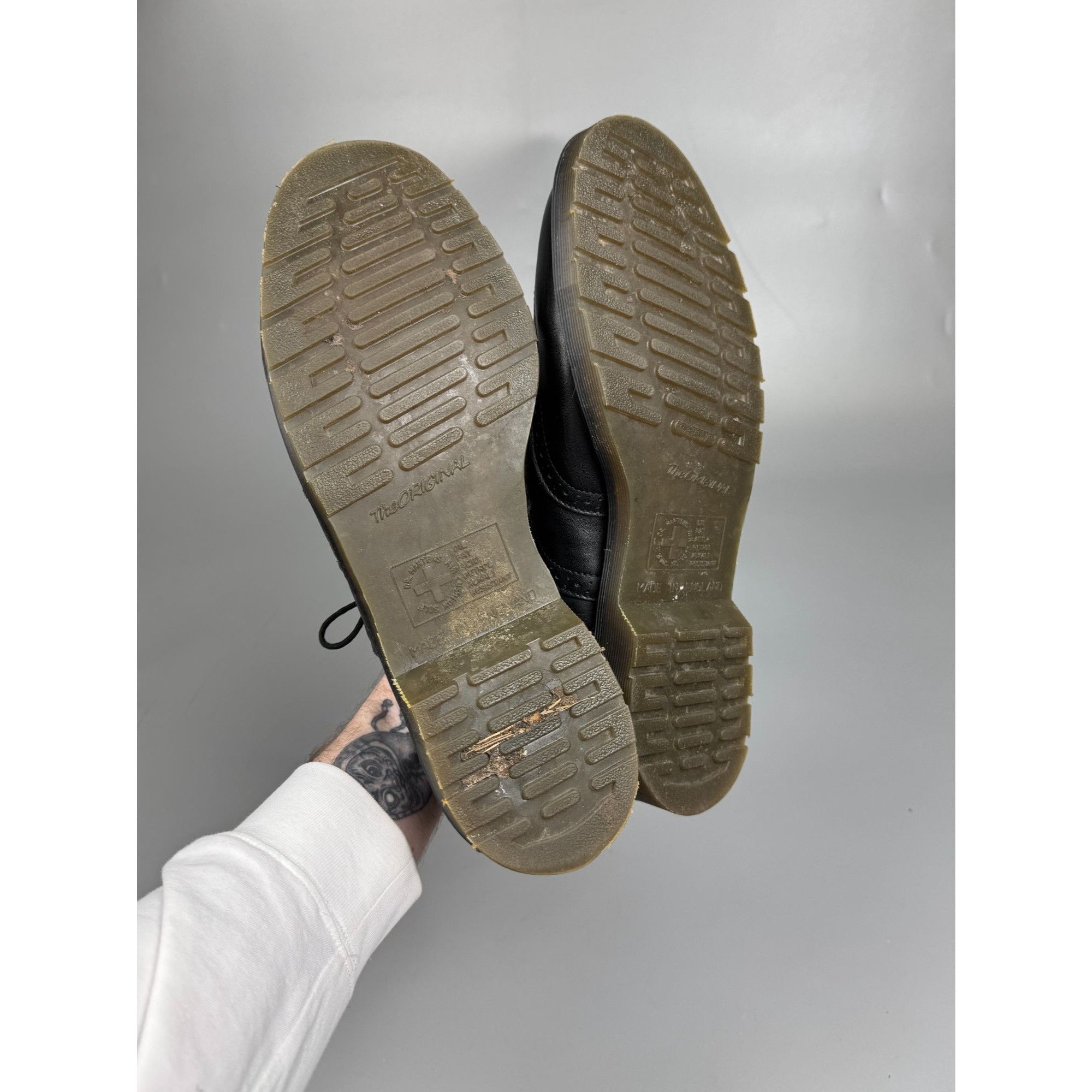 Dr. Martens Vintage Dr. Martens 90s Made In England 9475 Wingtip Brogues Size US 13 / EU 46 - 7 Thumbnail