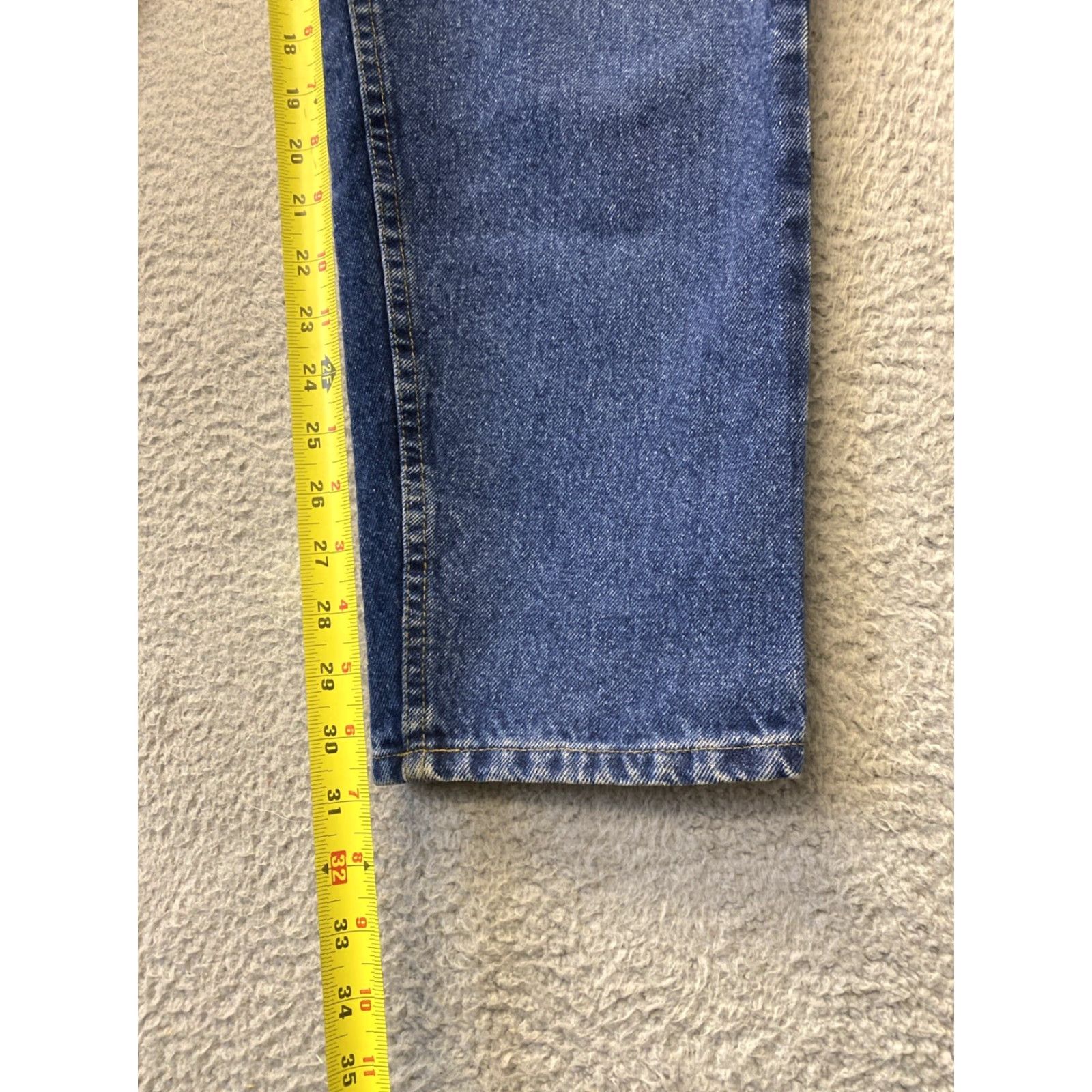Vintage Riders Jeans Womens 36x31 Blue Straight Leg High Rise Denim /0420 Size 25" / US 0 / IT 36 - 4 Thumbnail