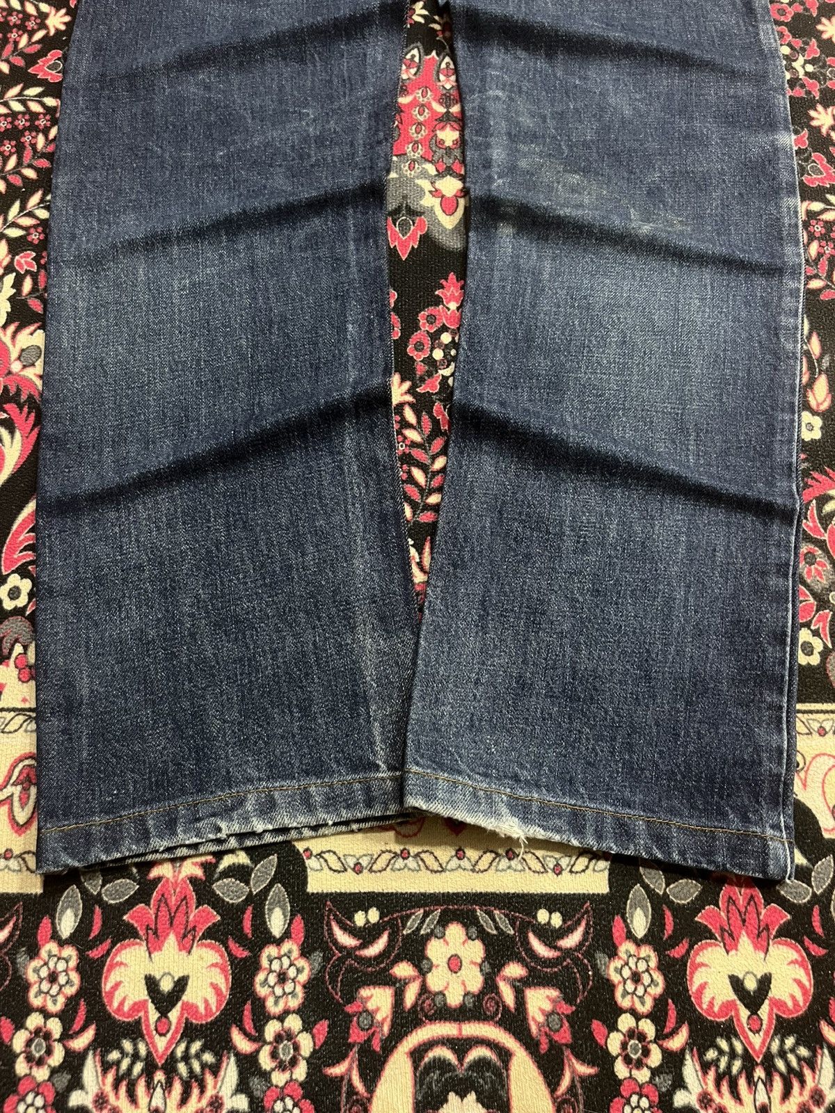 A.P.C. × Kanye West Vintage A.P.C Cure Blue Faded Washed Straight Tapered Jeans Size US 30 / EU 46 - 11 Thumbnail