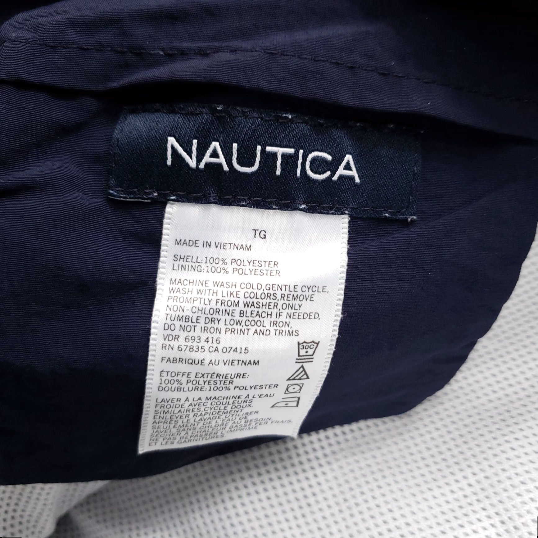 Nautica Nautica Swim Trunks Mens XL Blue Striped Surf Quick Dry Pockets 100% Polyester Bottom Men XL Blue Size US 36 / EU 52 - 7 Thumbnail