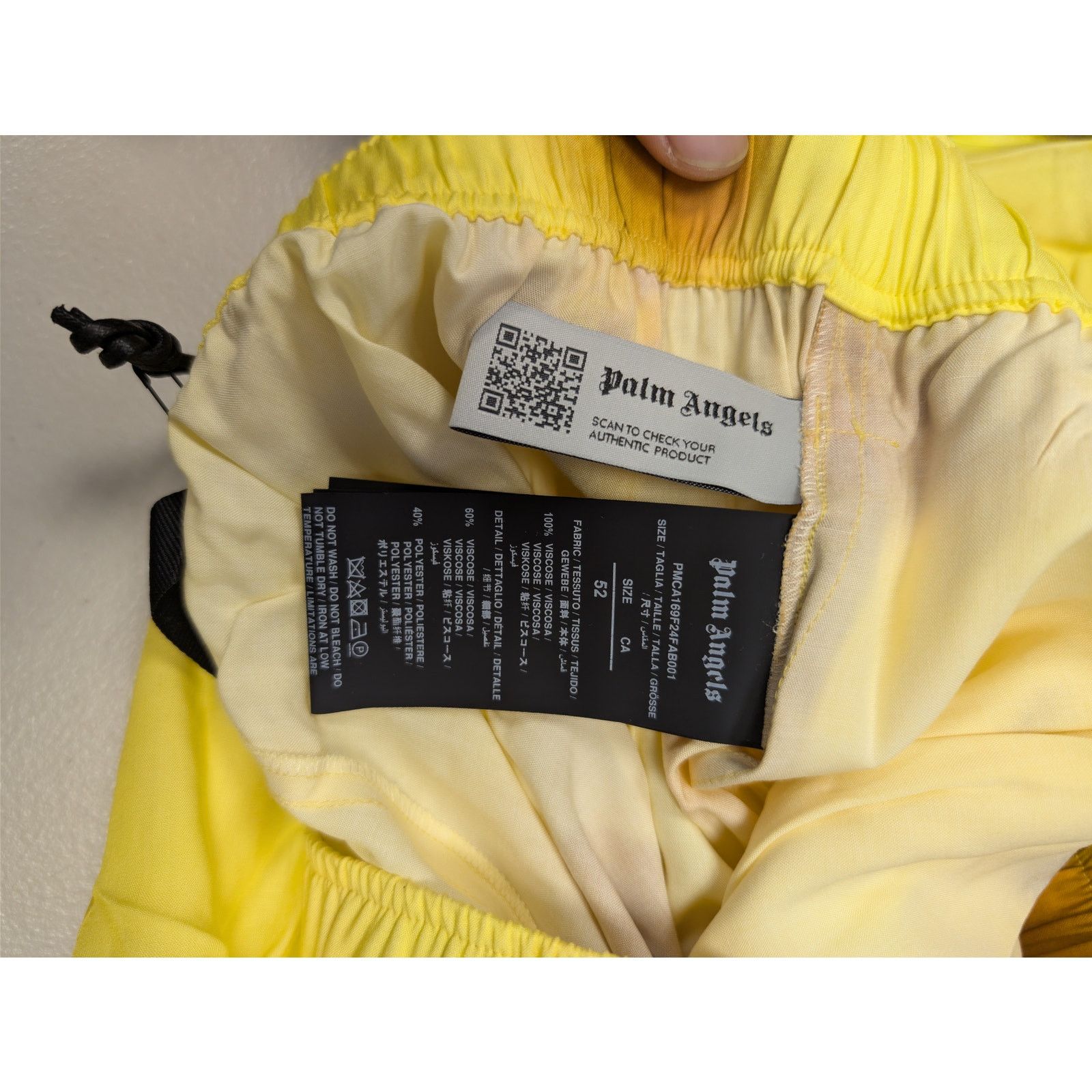 Palm Angels o1rshd1 Palms on Fire🔥 Cozy Pants in Yellow / Red Size US 36 / EU 52 - 18 Thumbnail