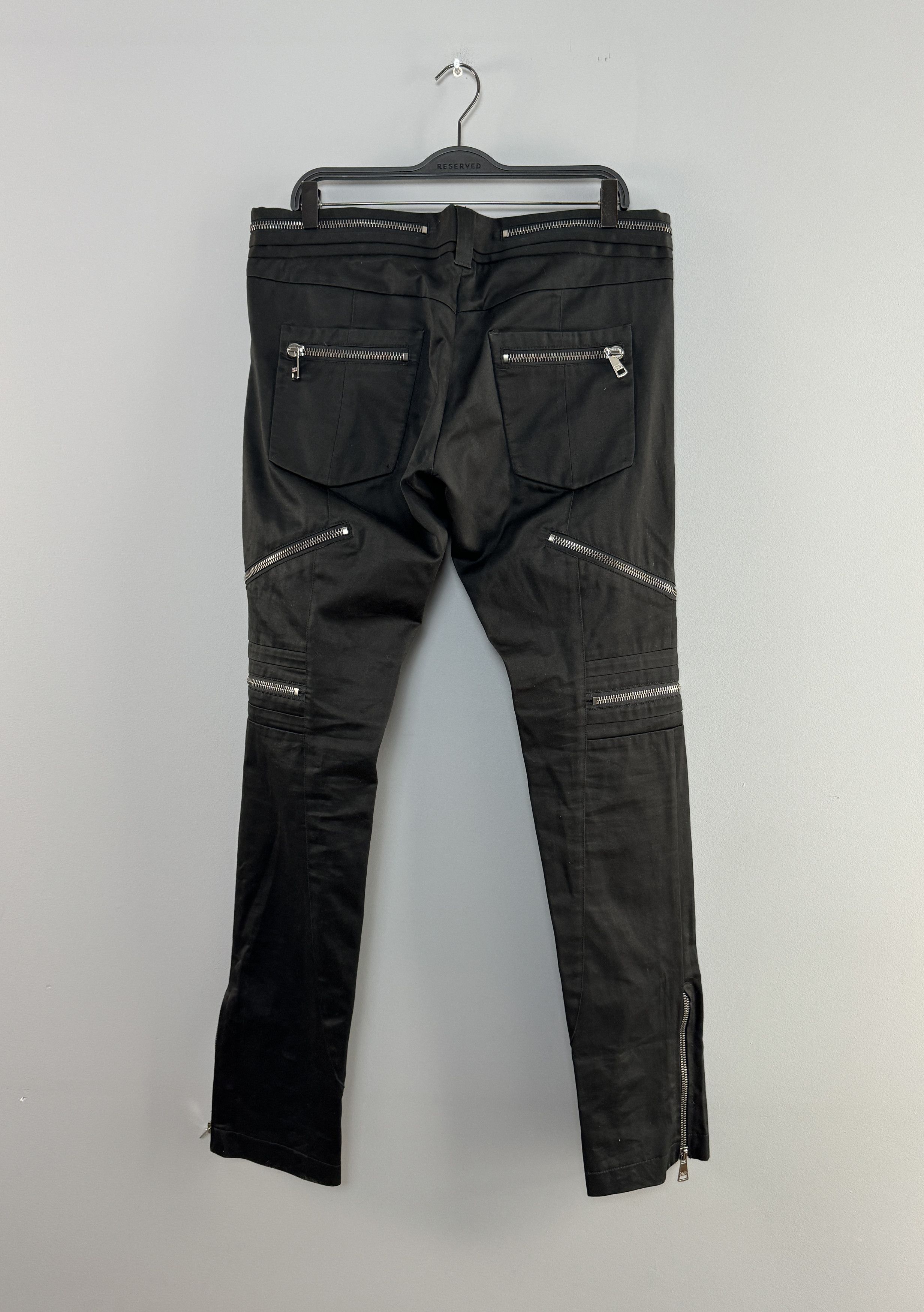 D&G Dolce & Gabbana Multipocket 8 Zips Pants Black Size 50