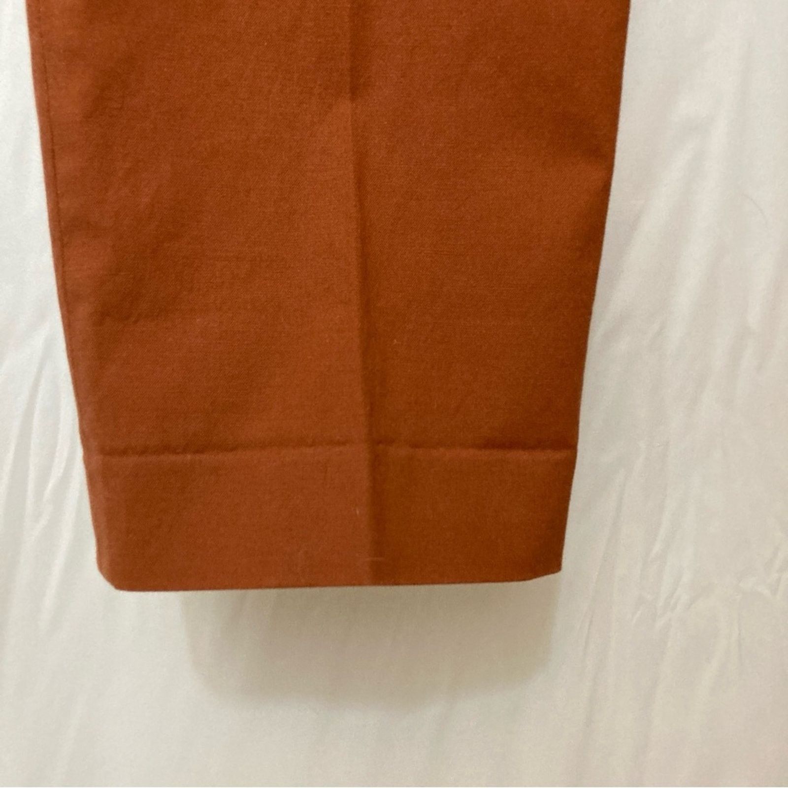 Express Express Extra Slim Rust Red Khaki Straight Leg Chino Pants Size US 34 / EU 50 - 3 Thumbnail