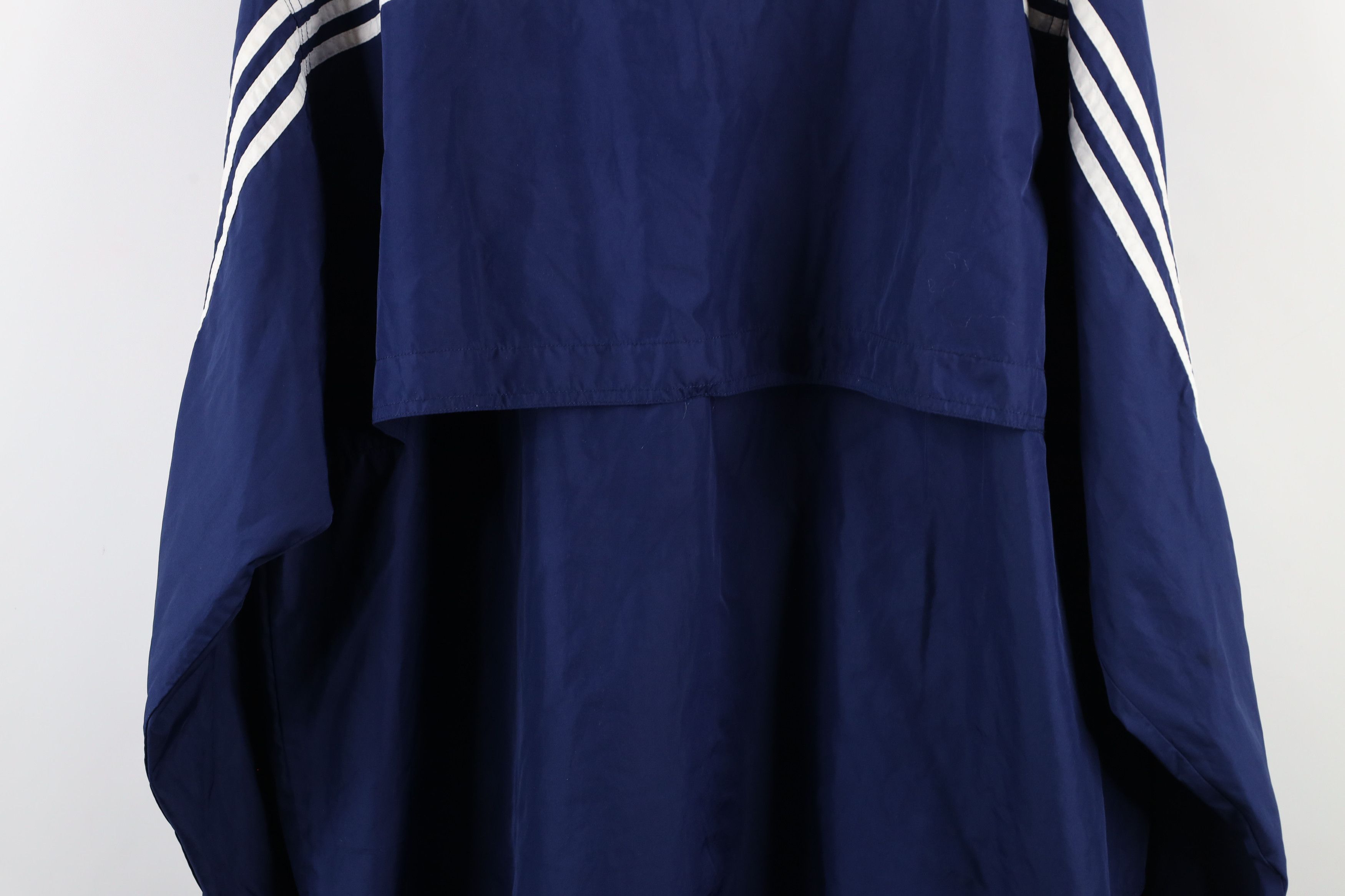 Adidas × Vintage Vintage 90s Adidas Out Snap Button Windbreaker Jacket Blue Size US XXL / EU 58 / 5 - 14 Thumbnail