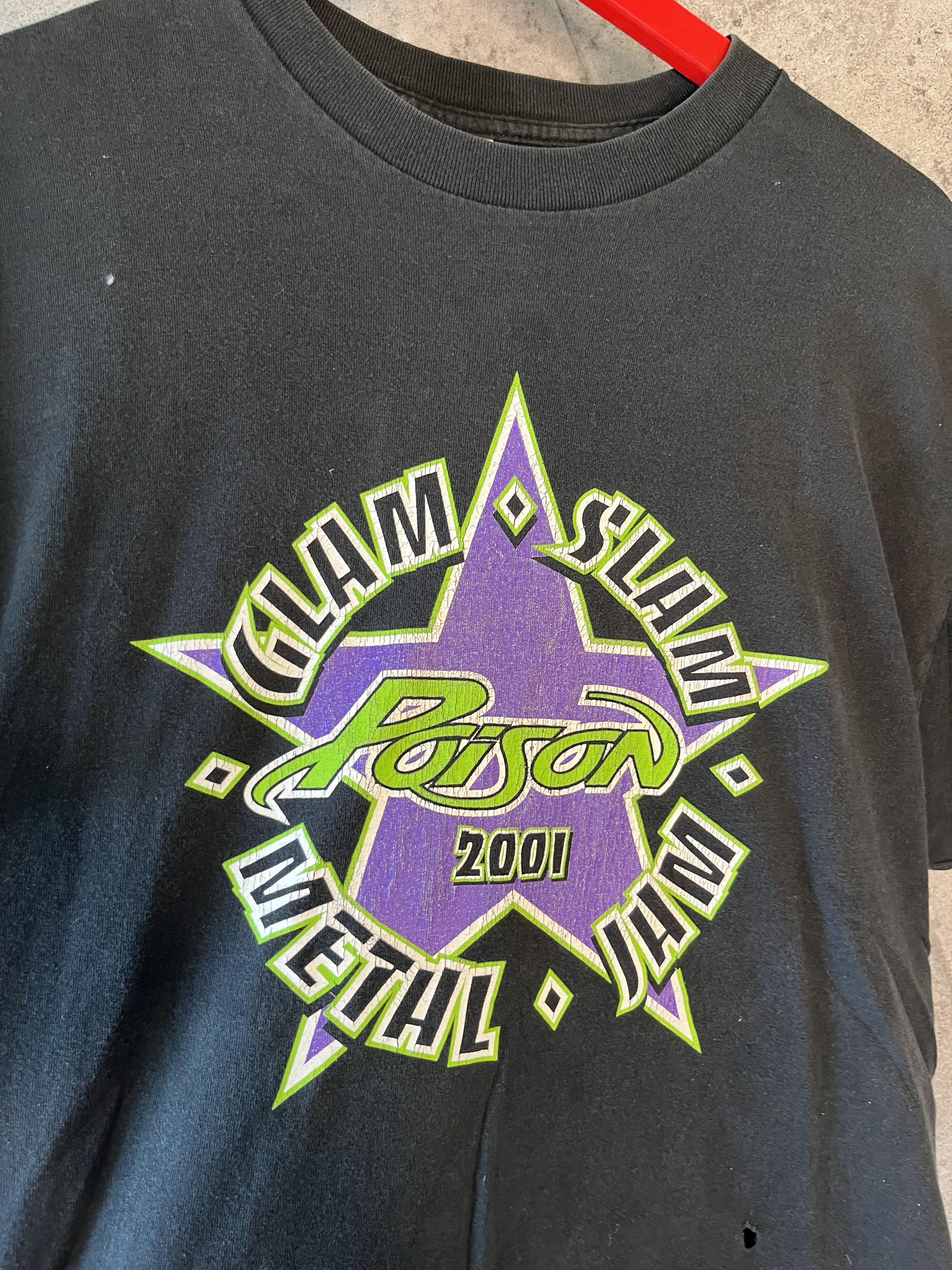 Band Tees × Vintage Vintage poison band t shirt Size US XL / EU 56 / 4 - 3 Thumbnail