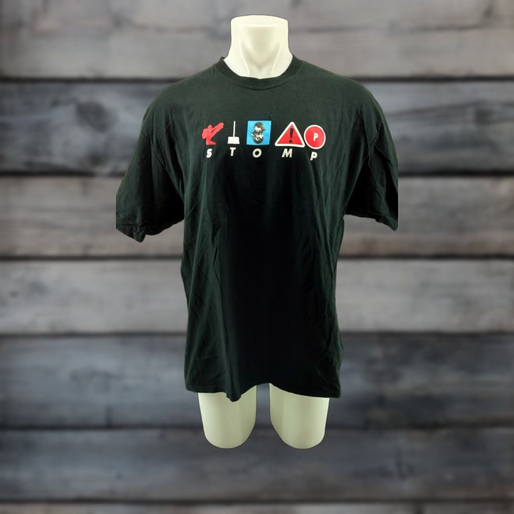 Vintage VINTAGE STOMP Music Group Band Tee Black Graphic T-Shirt Adult XL Shirt Mens Graphic Tee 90s Band Music Black XL Size US XL / EU 56 / 4 - 1 Thumbnail