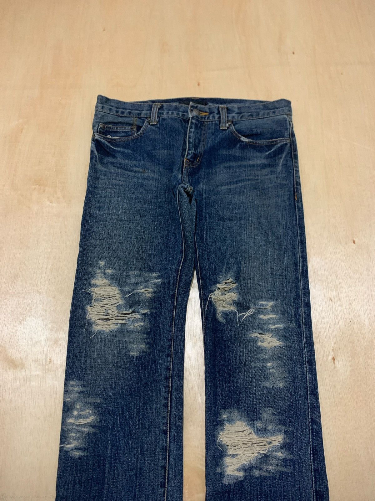 20471120 × If Six Was Nine × Japanese Brand Japanese Brand Distressed Denim Rico Jeans Undercover Style Size US 33 - 2 Thumbnail