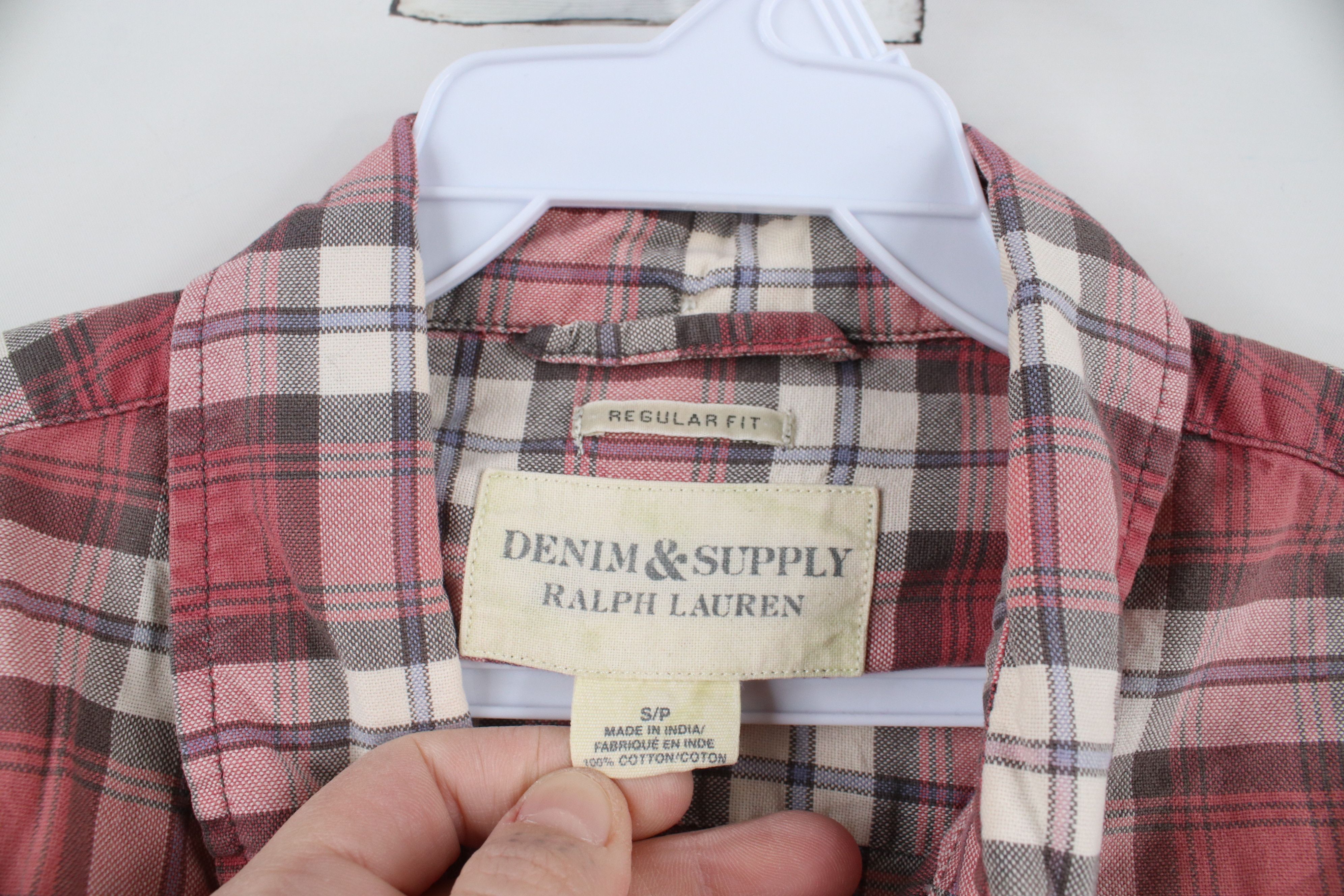 Polo Ralph Lauren × Vintage Vintage Ralph Lauren Denim Supply Collared Button Down Shirt Size US S / EU 44-46 / 1 - 6 Thumbnail