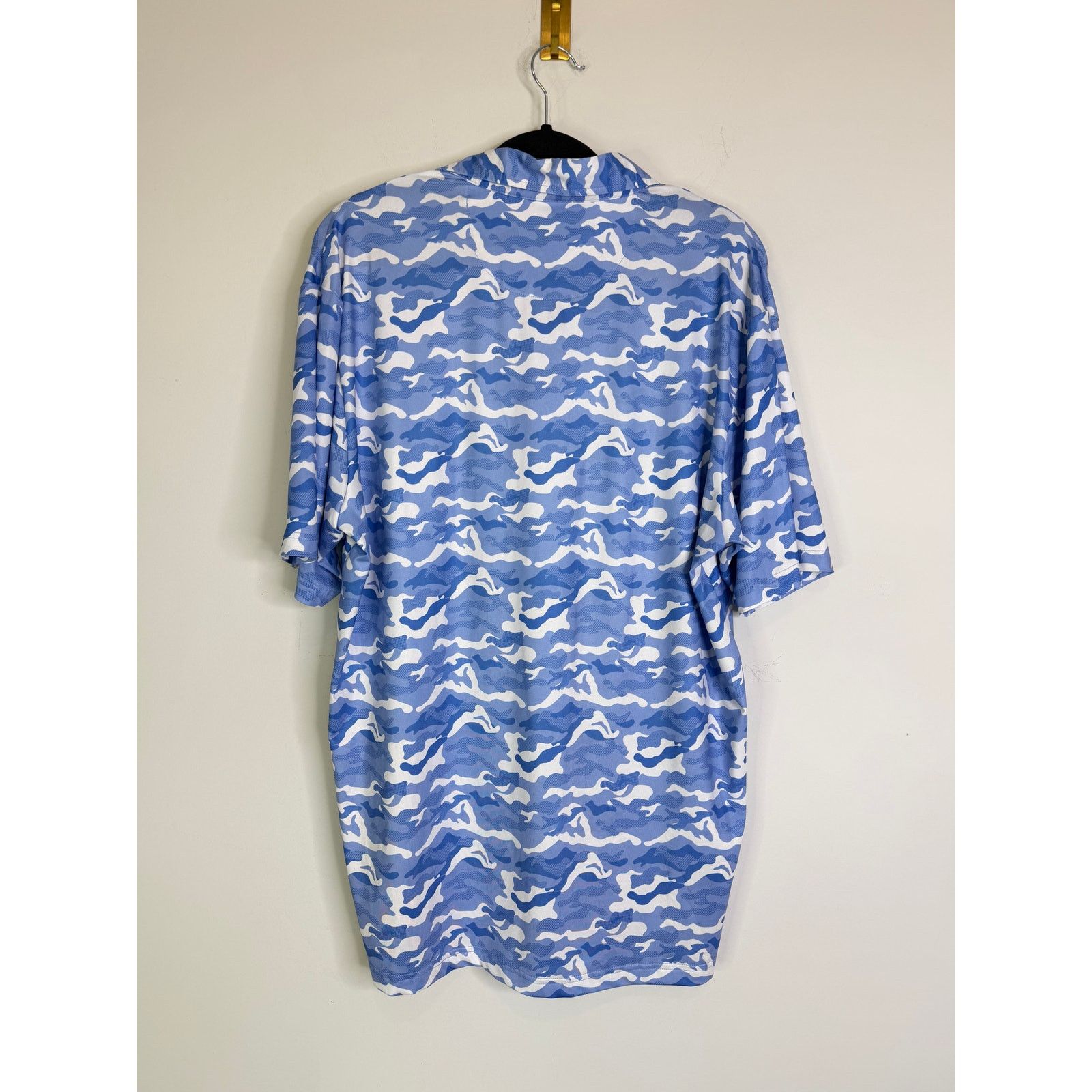 Tailorbyrd Tailorbyrd Blue Camo Golf Polo Shirt Size XXL Size US XXL / EU 58 / 5 - 3 Thumbnail