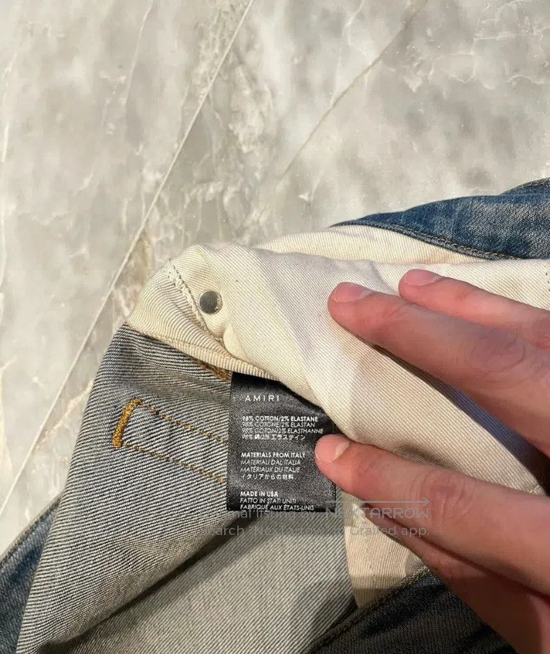 Amiri Amiri Size 32 Lettered badge patch denim jeans Size US 32 / EU 48 - 4 Thumbnail