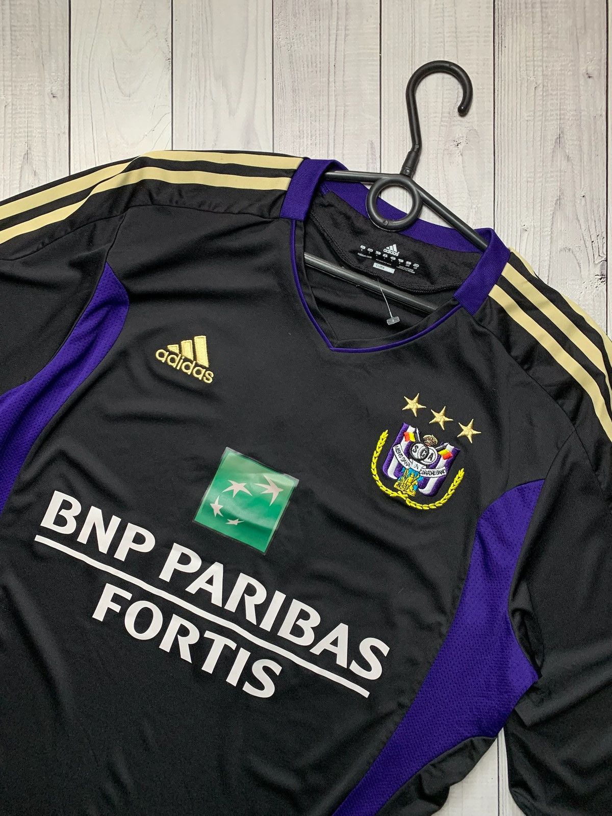 Adidas × Vintage Vintage Anderlecht adidas soccer jersey long sleeve black L Size US L / EU 52-54 / 3 - 2 Thumbnail