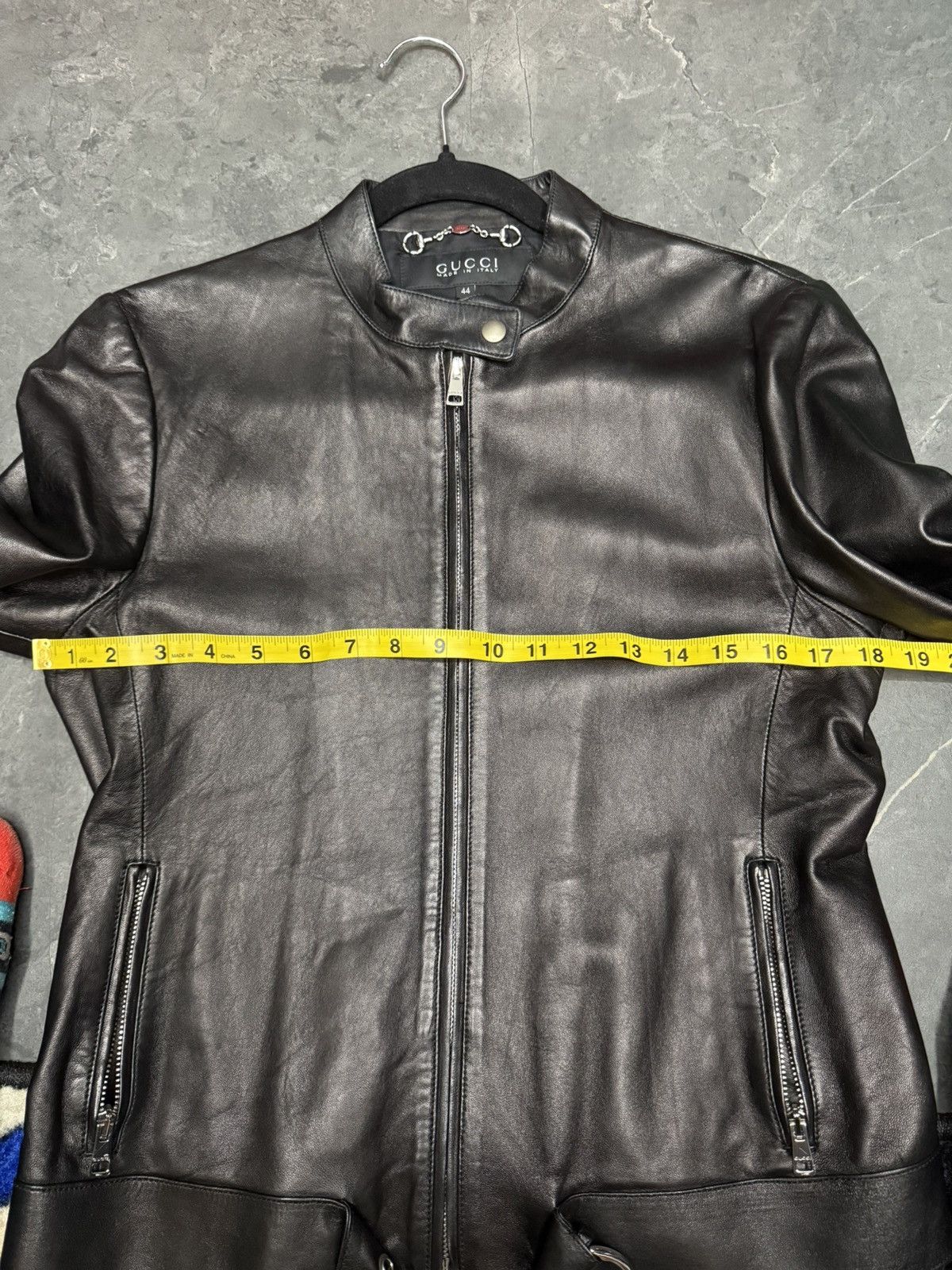 Gucci Gucci Brown Leather Motorcycle Jacket Size 44 Size US S / EU 44-46 / 1 - 5 Thumbnail