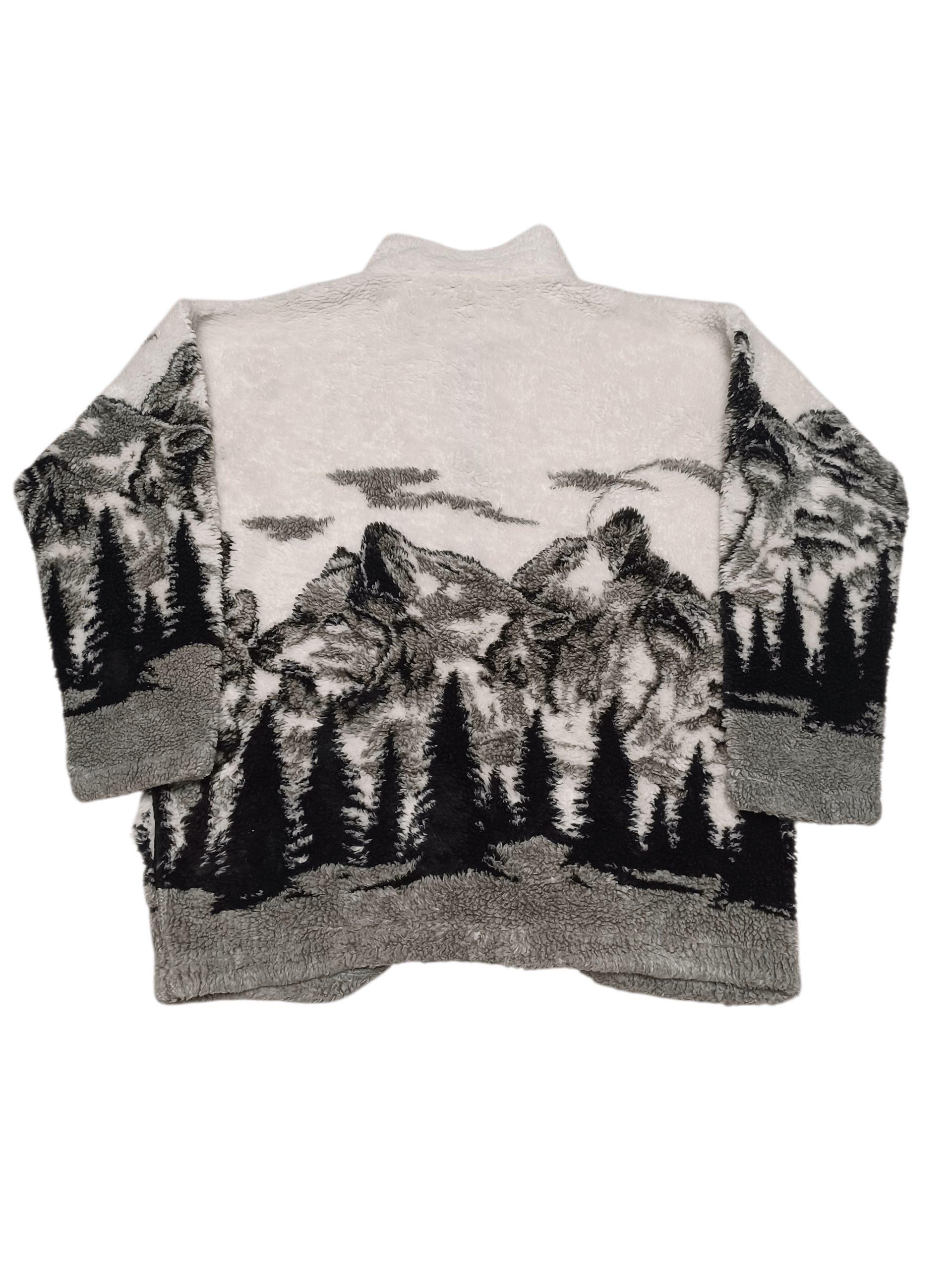Other WOLF WOLVES VINTAGE 90S FLEECE JACKET Size US M / EU 48-50 / 2 - 2 Thumbnail